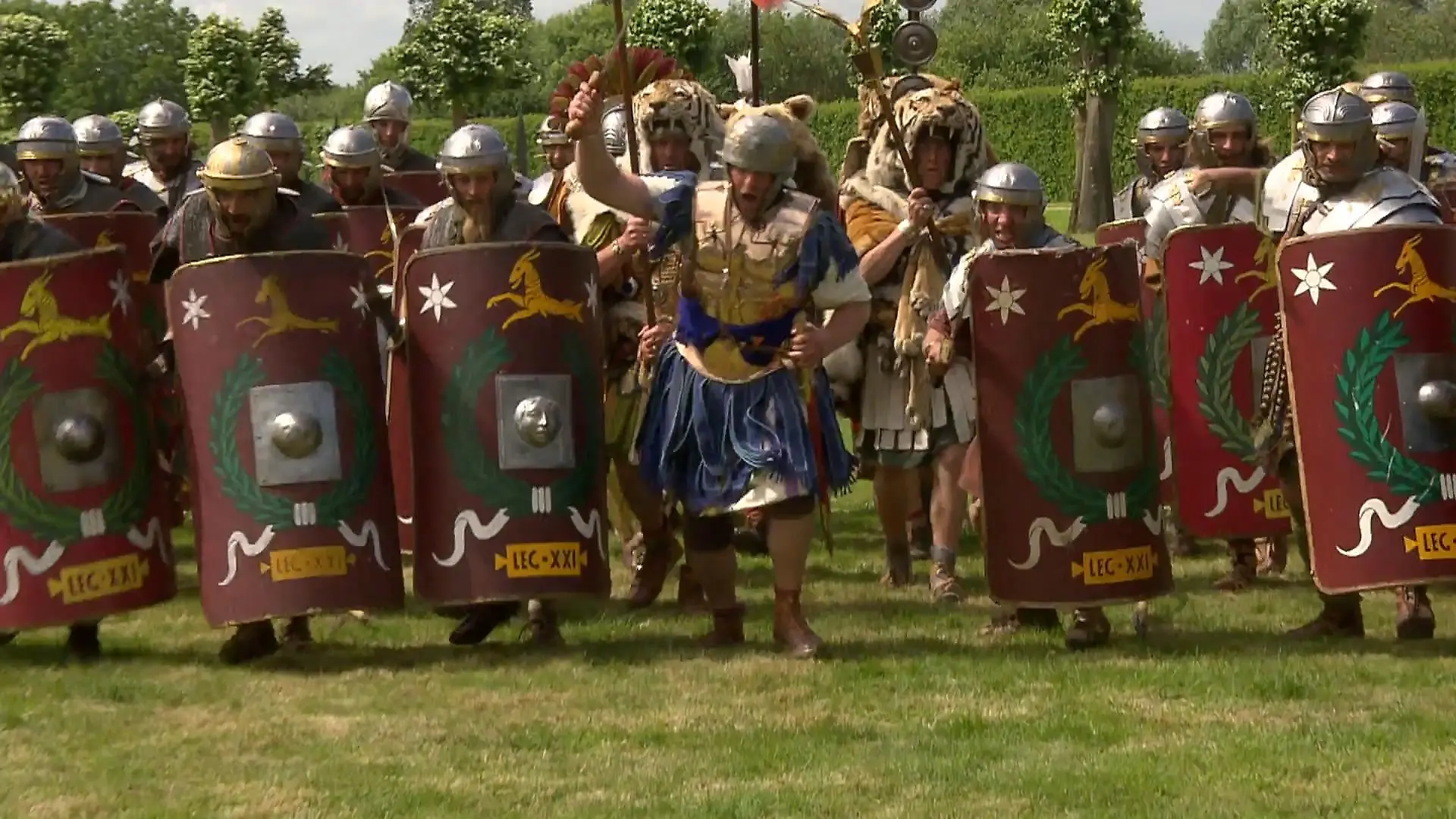 Die Römer kommen nach Xanten Kampfübungen am Niederrhein