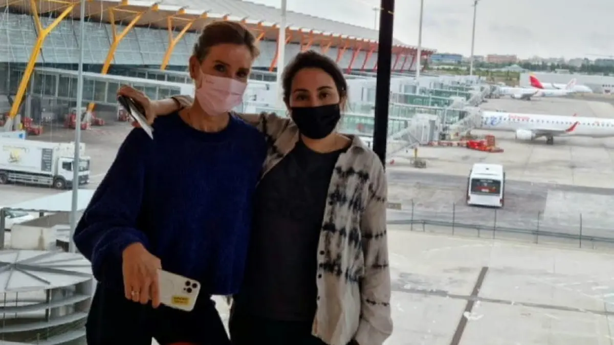 Sheikha Latifa, daughter of the ruler of Dubai, is seen at the Adolfo Suarez Madrid-Barajas Airport terminal in Madrid, Spain, in this undated picture obtained from social media by Reuters on June 21, 2021. Instagram @shinnybryn/via REUTERS   ATTENTION EDITORS - THIS IMAGE HAS BEEN SUPPLIED BY A THIRD PARTY. NO RESALES. NO ARCHIVES.