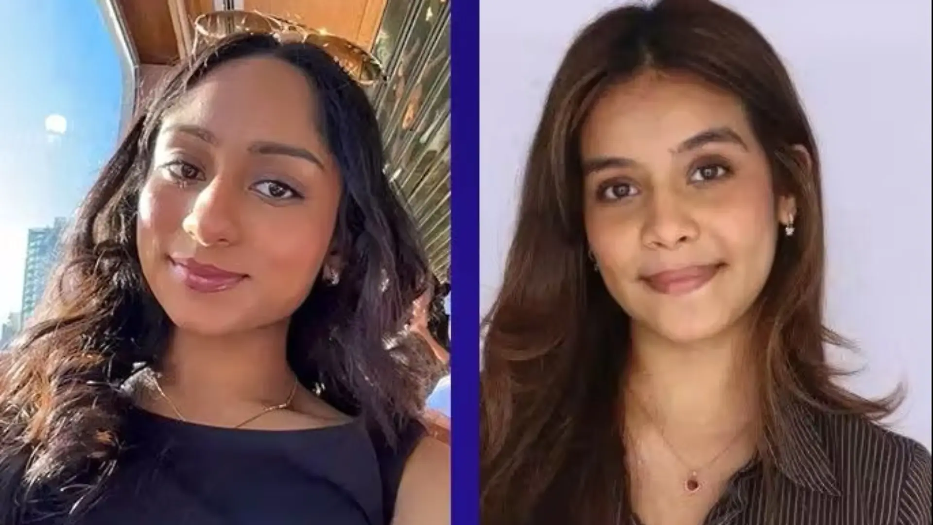 Mahial Sran (links) und Harshita Nair (rechts) wurden von einer Welle in den Tod gerissen