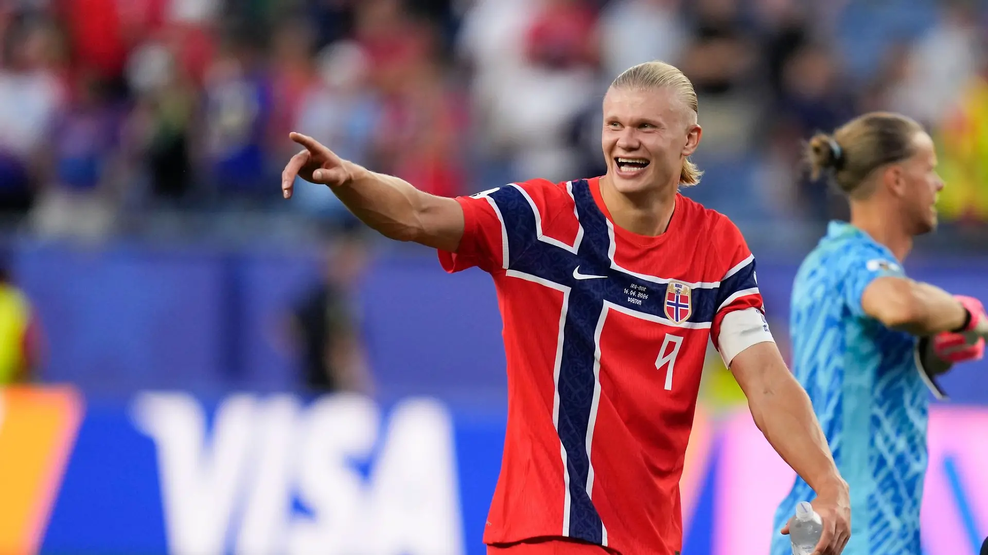 Traf bei seinem WM-Debüt doppelt: Erling Haaland.