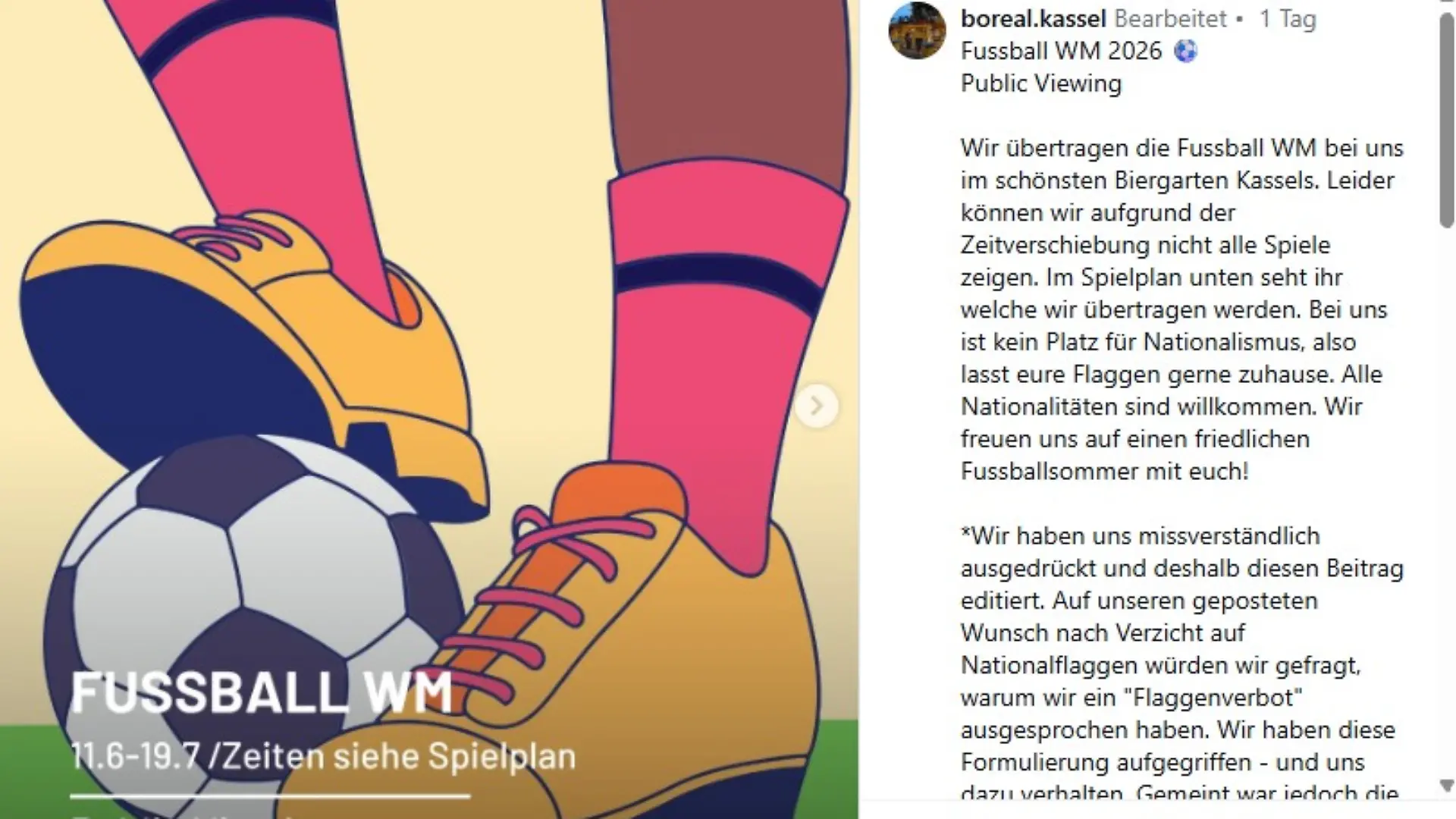 In diesem Insta-Post erklären sich die Beteiber