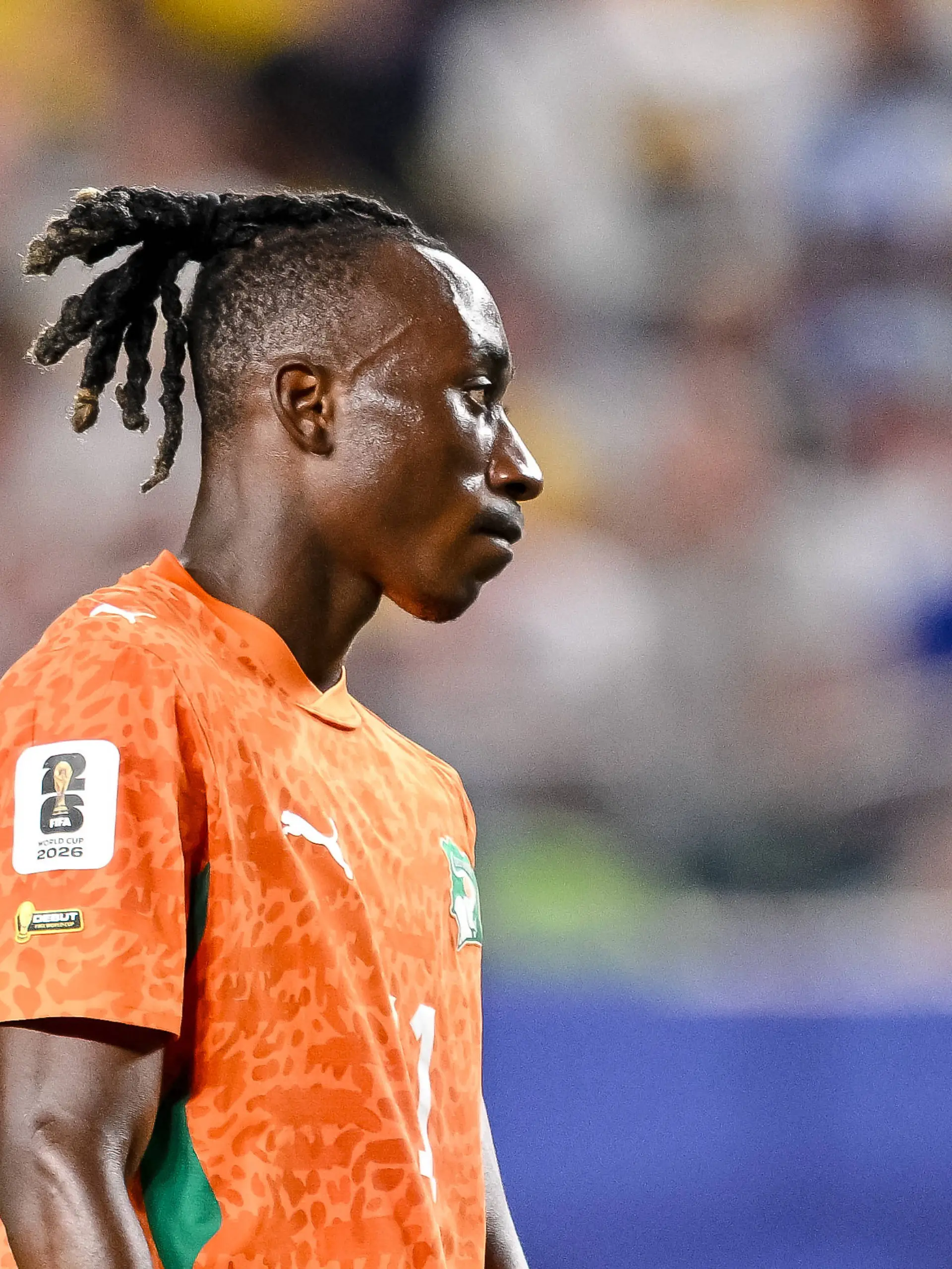 Yan Diomande Ivory Coast Looks on during the FIFA World Cup, WM, Weltmeisterschaft, Fussball 2026 Group E match between Cote D Ivoire and Ecuador at Philadelphia Stadium on June 14, 2026 in Philadelphia, United States. Photo by Harry Langer/DeFodi Images - *** Yan Diomande of Ivory Coast looks on during the 2026 FIFA World Cup Group E match between Ivory Coast and Ecuador at Philadelphia Stadium on June 14, 2026, in Philadelphia, United States. Photo by Harry Langer, DeFodi Images,detected_source_language