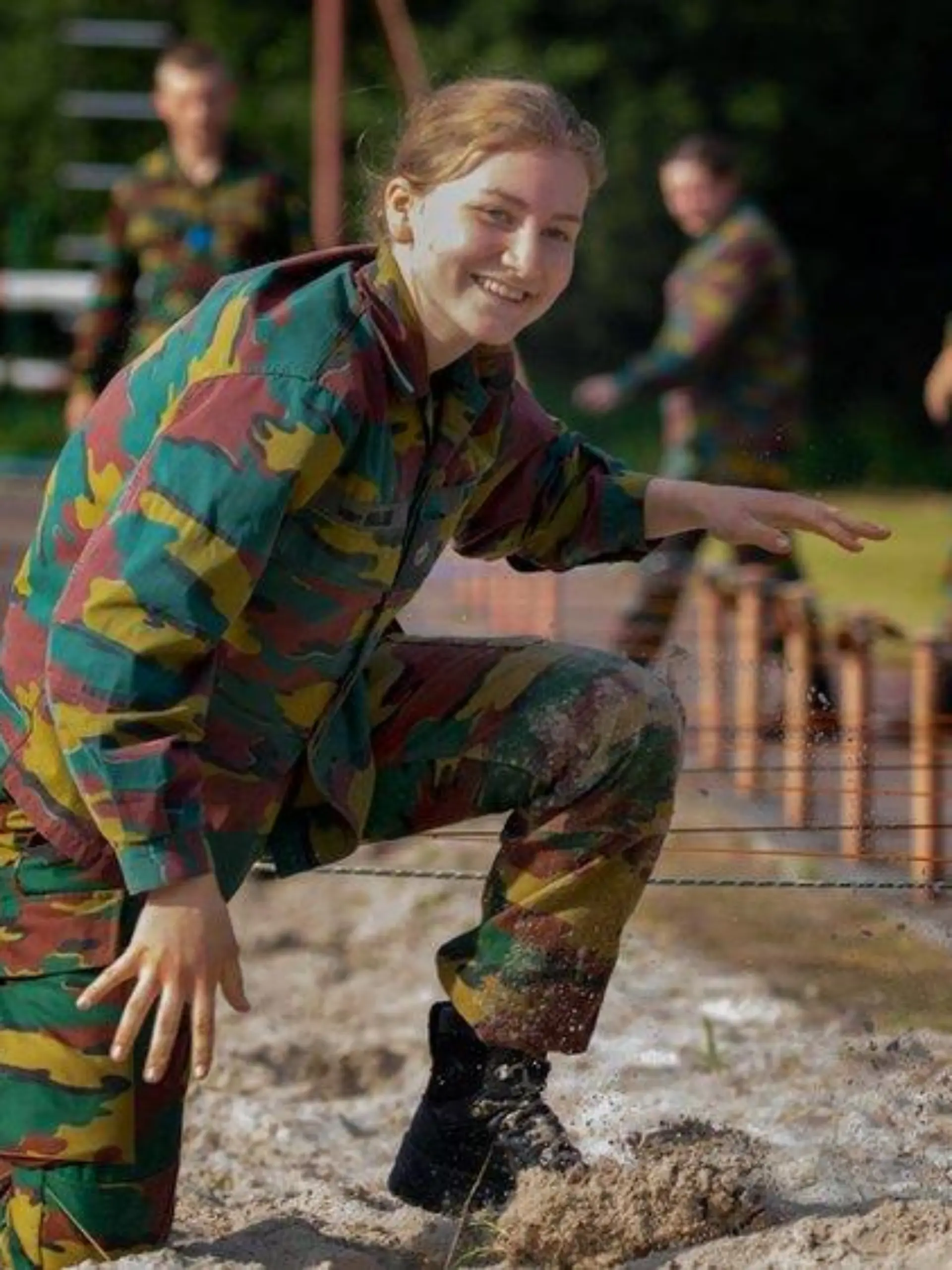 Elisabeth von Belgien zeigt sich beim Training an der Militärakademie