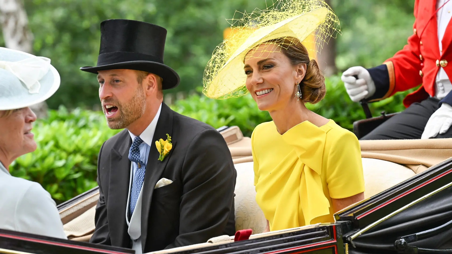 BGUK_3614772 - Ascot, UNITED KINGDOM Prince William, Prince of Wales and Catherine, Princess of Wales attend Day 2 of Royal Ascot 2026 at Ascot Racecourse Pictured: Catherine, Princess of Wales, Kate Middleton, William, Prince of Wales BACKGRID UK 17 JUNE 2026 BYLINE MUST READ: action press / Zak Hussein / BACKGRID
