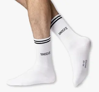 Snocks Retro-Socken aus Bio-Baumwolle (Vierer-Pack)