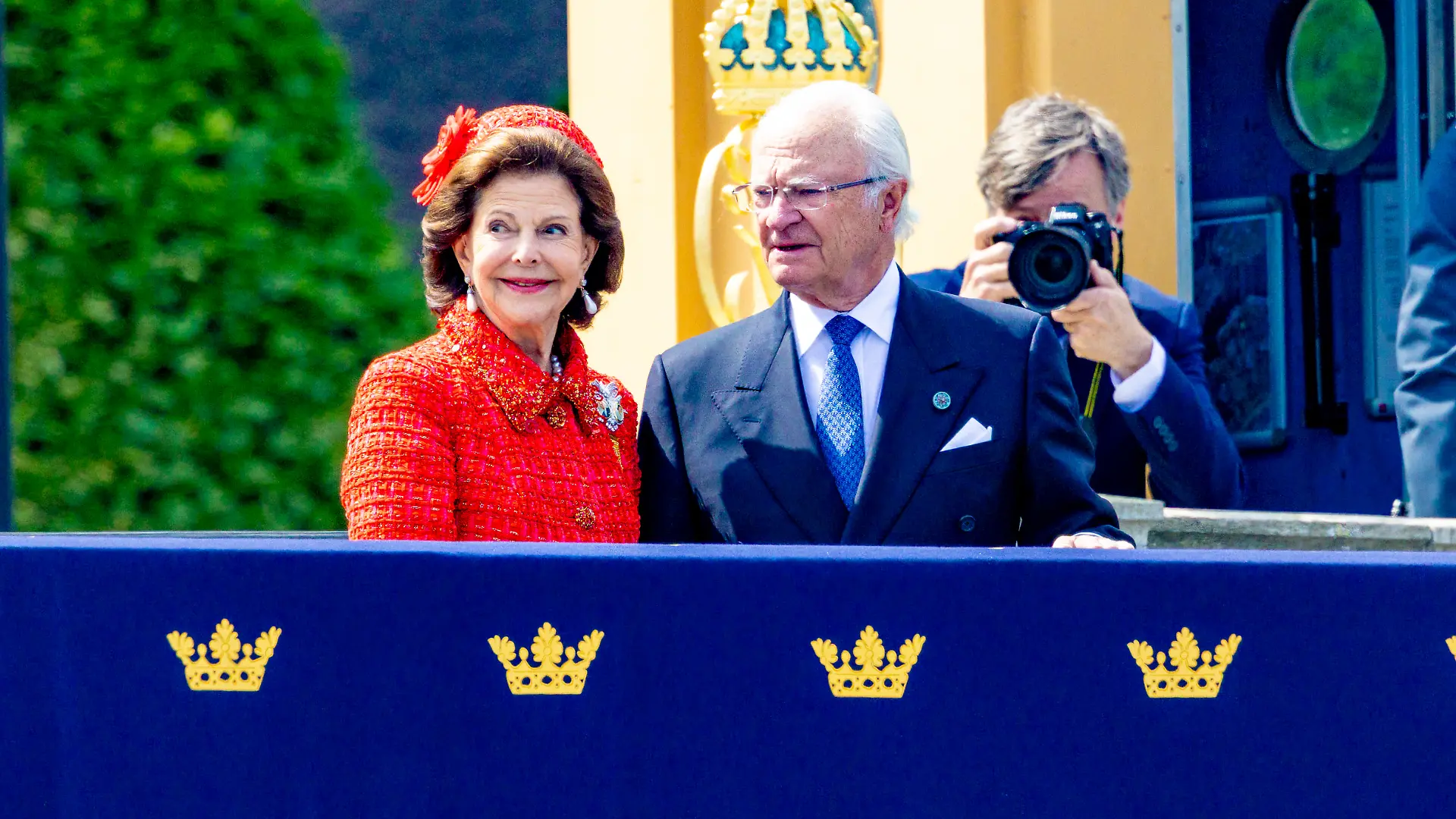 Carl Gustaf und Silvia bei den Feierlichkeiten zur Goldenen Hochzeit