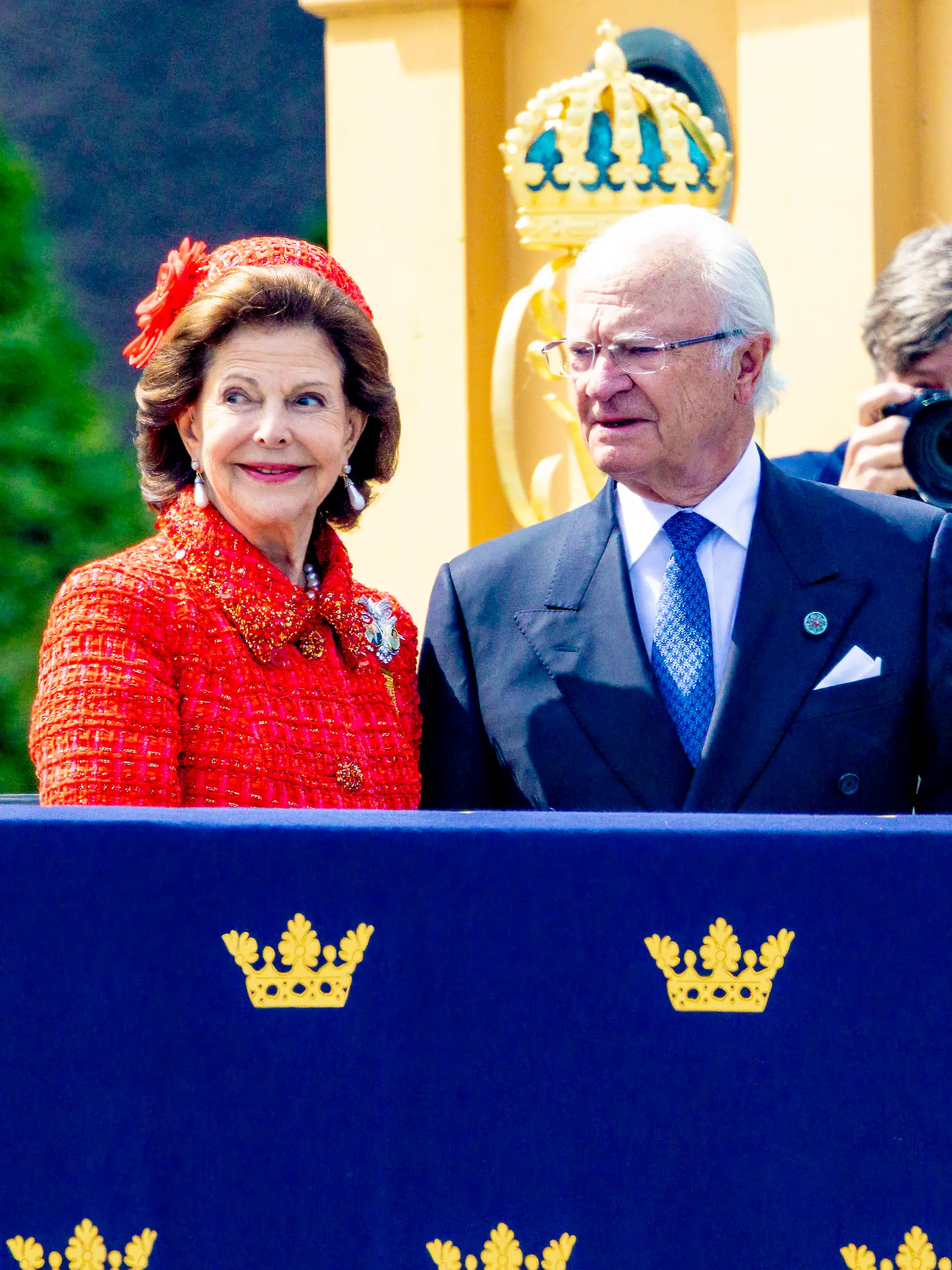 Carl Gustaf und Silvia bei den Feierlichkeiten zur Goldenen Hochzeit