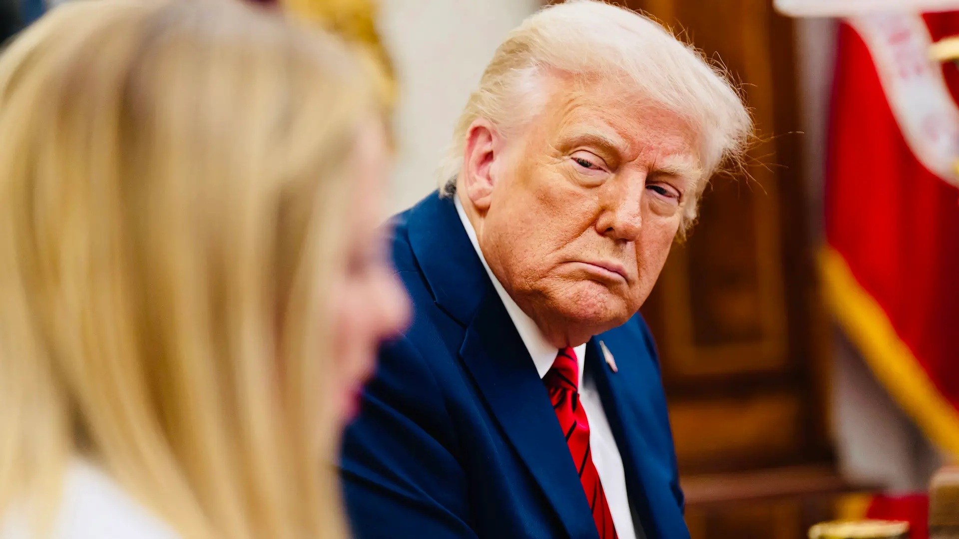 April 14, 2026 War in Iran. US President Dolald Trump against Italian Prime Minister Giorgia Meloni: "Shocked by Meloni, she doesn't care about Iran." U:S. , Washington - April 17, 2025, 2025 U.S. President Donald Trump meets Italian Prime Minister Giorgia Meloni at the White House in Washington,