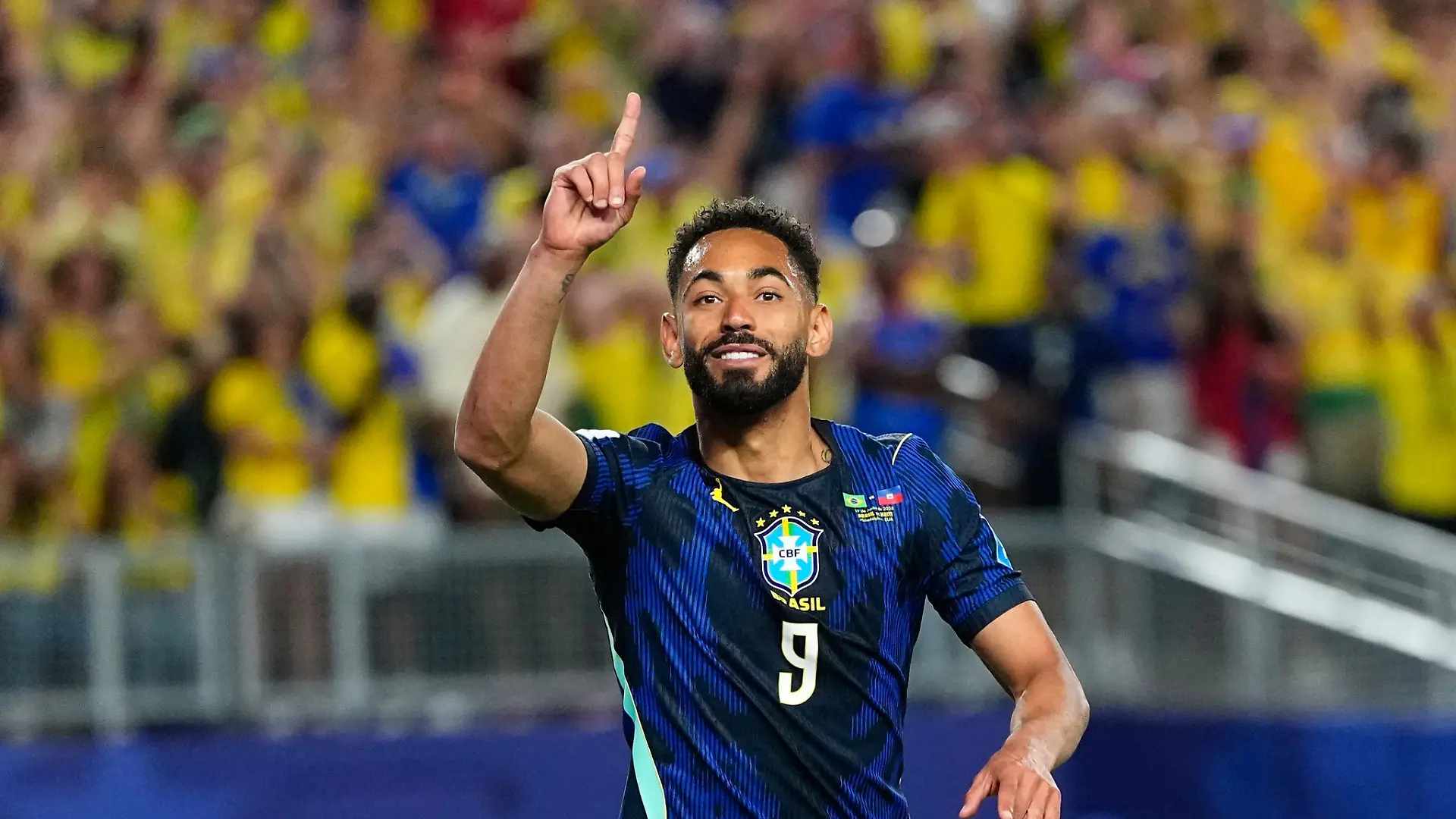 Der Ex-Herthaner Cunha traf doppelt für Brasilien.
