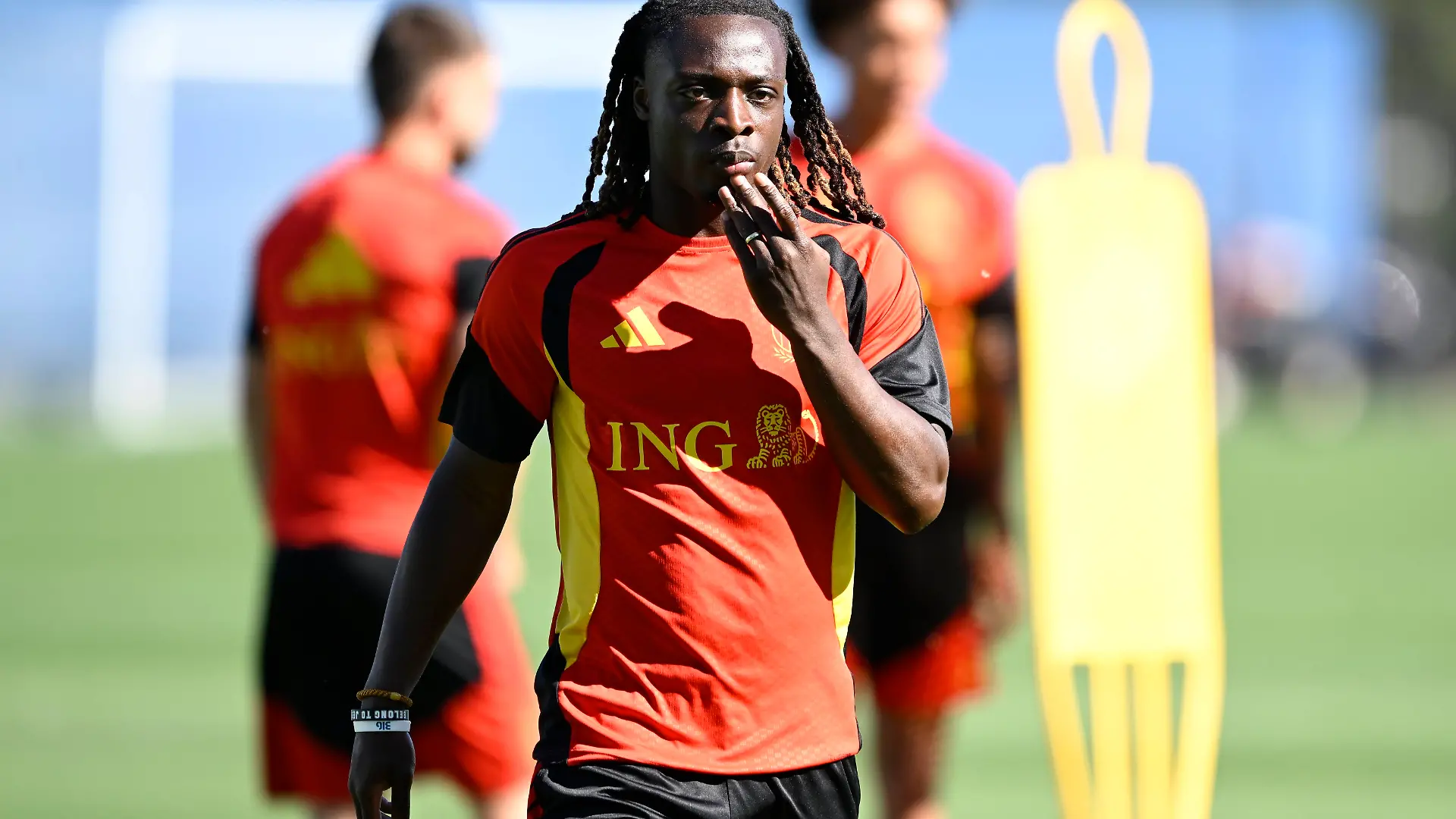 Belgian national football team - FIFA World Cup, WM, Weltmeisterschaft, Fussball 2026 - media activities 17/06/2026 RENTON, UNITED STATES OF AMERICA - JUNE 17 : Doku Jeremy forward of Belgium pictured during a training session of the Belgian national football team during the FIFA World Cup 2026 on June 17, 2026 in Renton, United States of America, 17/06/2026 Renton United States of America PUBLICATIONxNOTxINxFRAxBEL Copyright: xNicoxVereeckenx