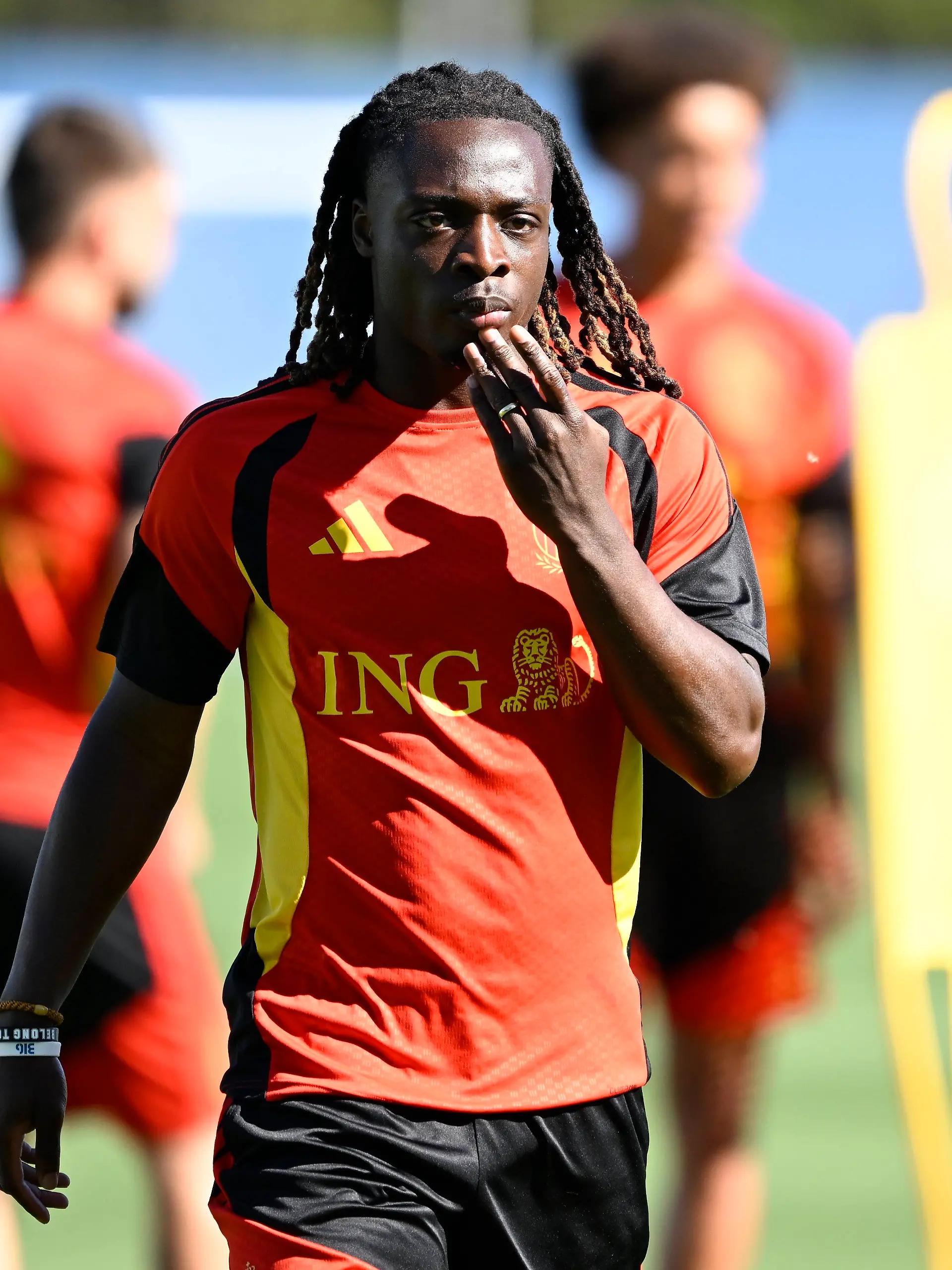 Belgian national football team - FIFA World Cup, WM, Weltmeisterschaft, Fussball 2026 - media activities 17/06/2026 RENTON, UNITED STATES OF AMERICA - JUNE 17 : Doku Jeremy forward of Belgium pictured during a training session of the Belgian national football team during the FIFA World Cup 2026 on June 17, 2026 in Renton, United States of America, 17/06/2026 Renton United States of America PUBLICATIONxNOTxINxFRAxBEL Copyright: xNicoxVereeckenx