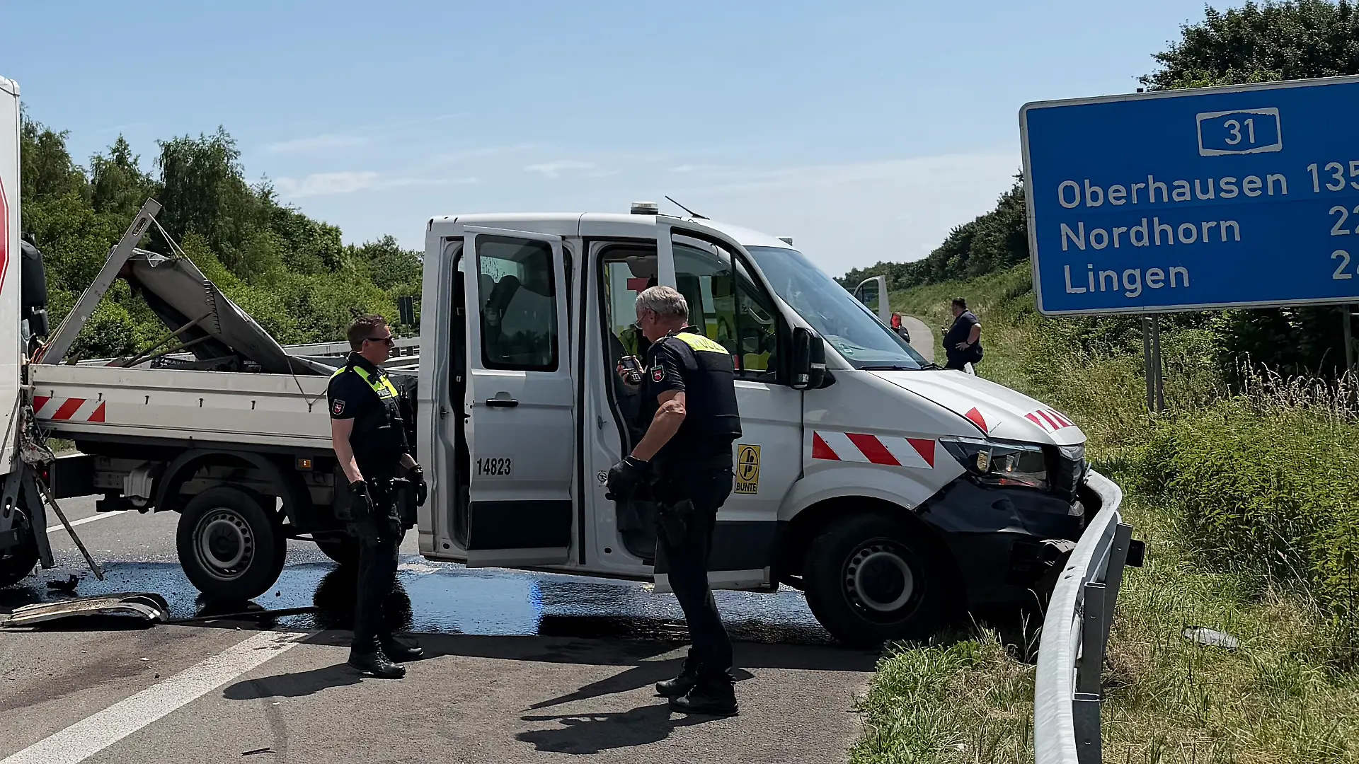 Schwer Autounfall auf der A31