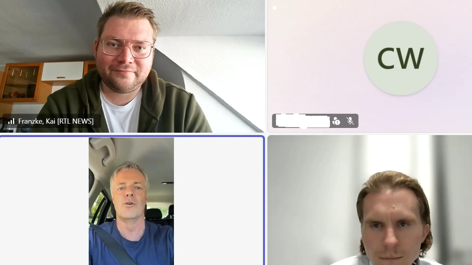 Tom Bartels im digitalen Interview mit den RTL-Reportern Kai Franzke Jr. und Thomas Lipke.