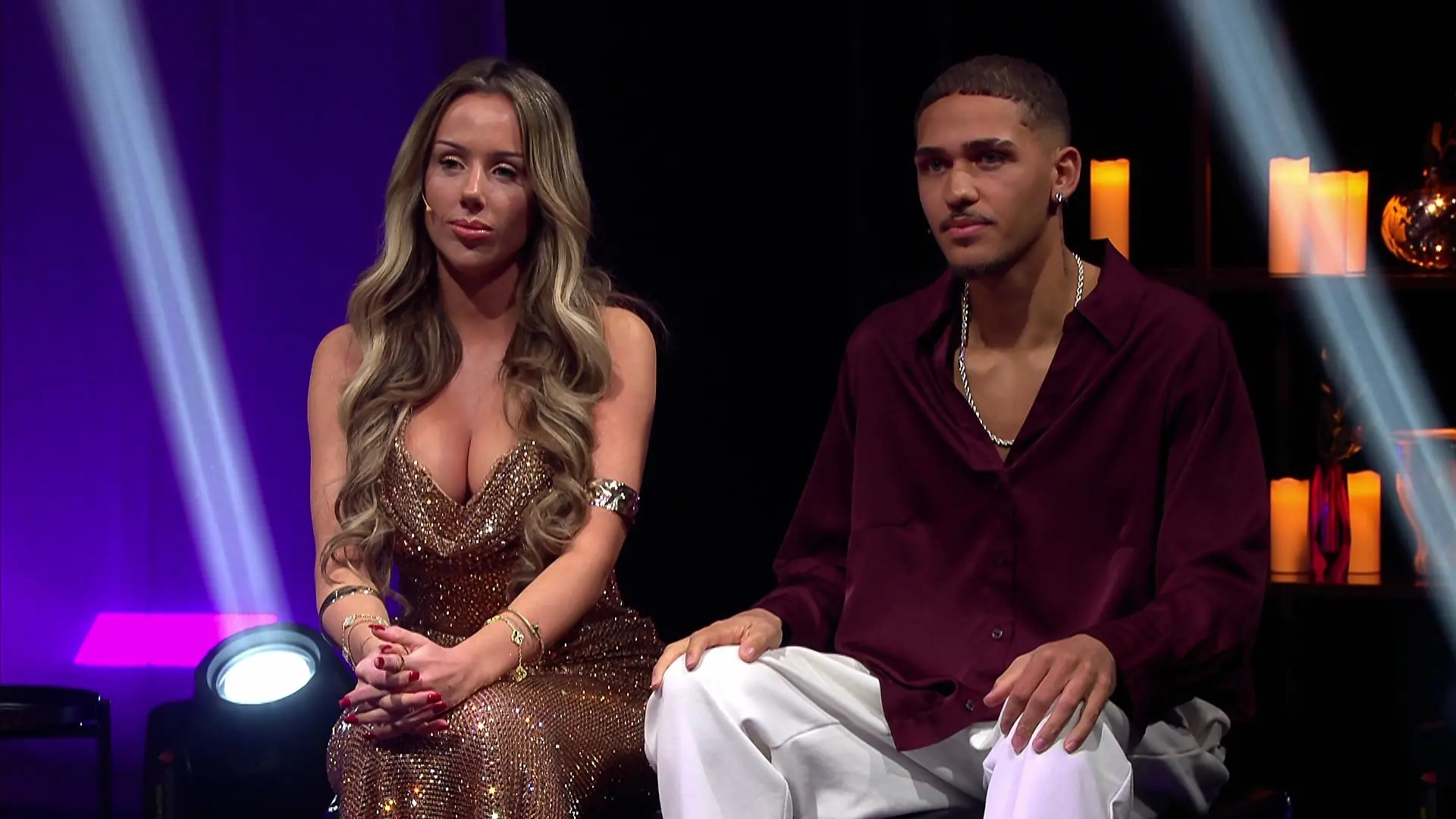 Charleen und Etienne beim Wiedersehen von „Temptation Island”