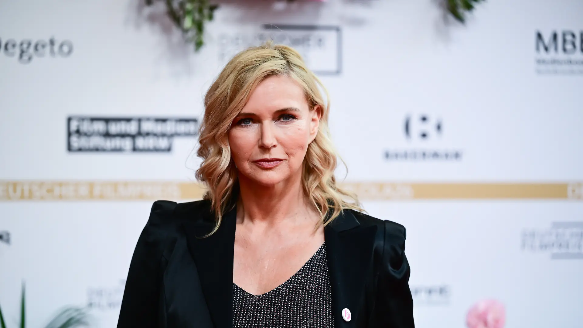 Veronica Ferres trifft zur Verleihung des Deutschen Filmpreises am Berliner Palais am Funkturm ein. (zu dpa: «Veronica Ferres kann der Oscar-Akademie beitreten») +++ dpa-Bildfunk +++