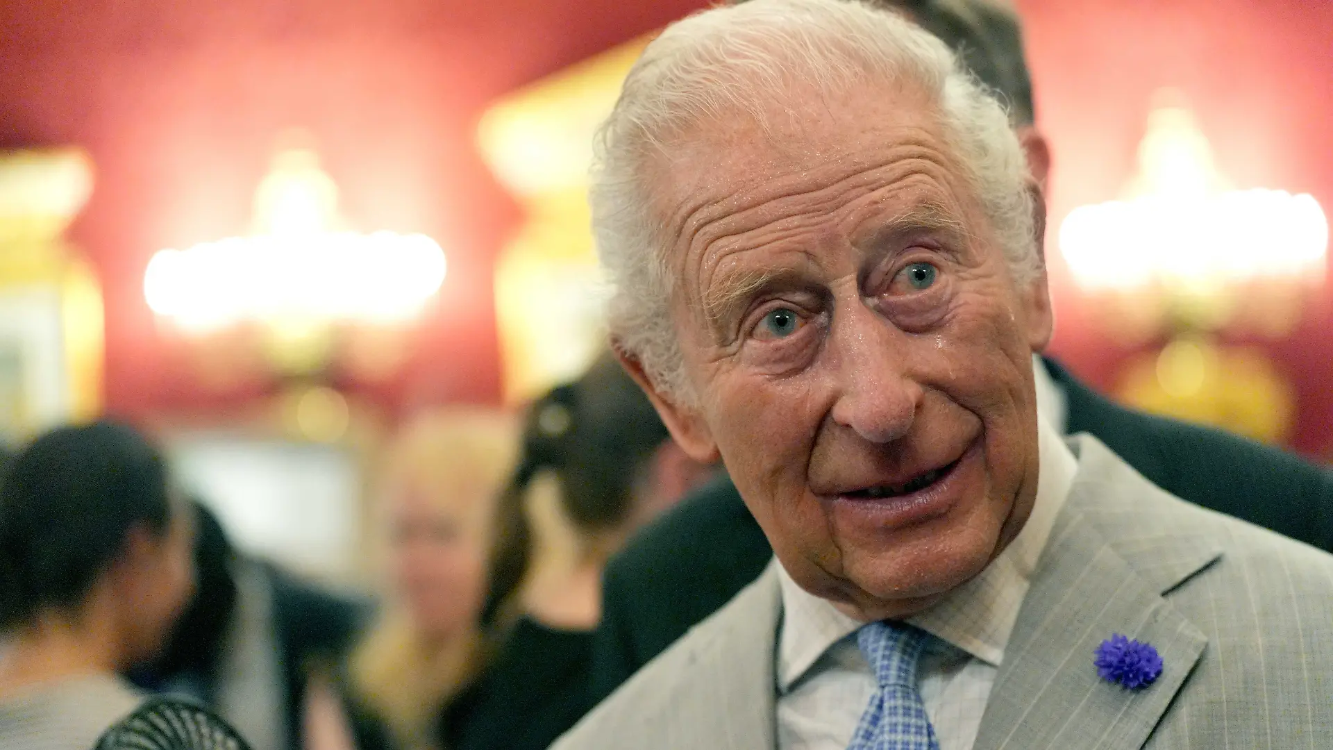 A bead of sweat runs down the cheek of King Charles III as he attends a London Climate Week reception, hosted by the Department for Energy Security and Net Zero (DESNZ), at St James's Palace, London. Picture date: Wednesday June 24, 2026., Credit:Yui Mok / PA ROTA - B68 / Avalon