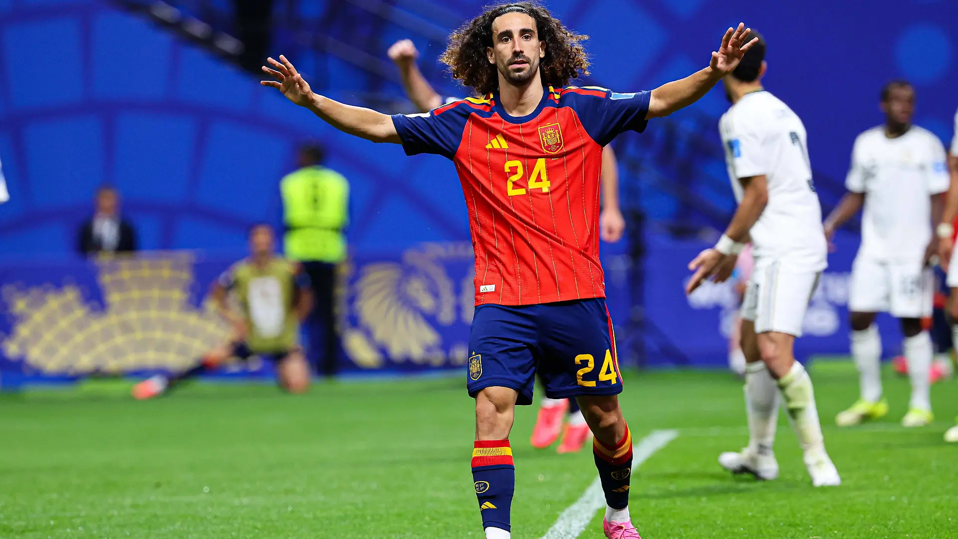 2026.06.21 Atlanta pilka nozna Mistrzostwa Swiata w USA Meksyk Kanada 2026 Hiszpania - Arabia Saudyjska N/z Marc Cucurella bramka gol radosc na 4-0 Foto Pawel Andrachiewicz / PressFocus 2026.06.21 Atlanta Football - 2026 FIFA World Cup, WM, Weltmeisterschaft, Fussball in USA Canada Mexico Spain - Saudi Arabia Marc Cucurella bramka gol radosc na 4-0 Credit: Pawel Andrachiewicz / PressFocus /NEWSPIX.PL --- newspix.pl POLAND OUT PUBLICATIONxNOTxINxPOL