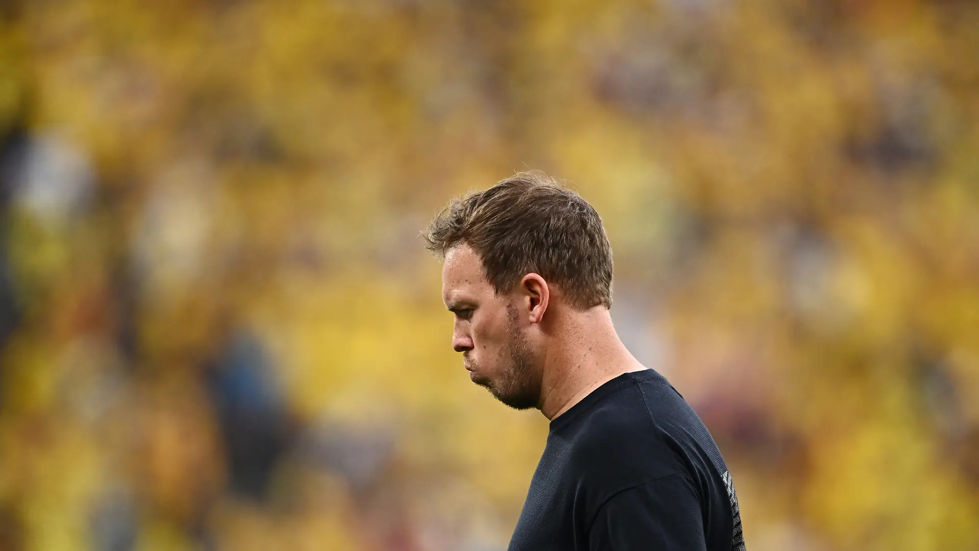 Soccer Football - FIFA World Cup 2026 - Group E - Ecuador v Germany - New York/New Jersey Stadium, East Rutherford, New Jersey, U.S. - June 25, 2026 Germany coach Julian Nagelsmann looks dejected after the match REUTERS/Dylan Martinez
