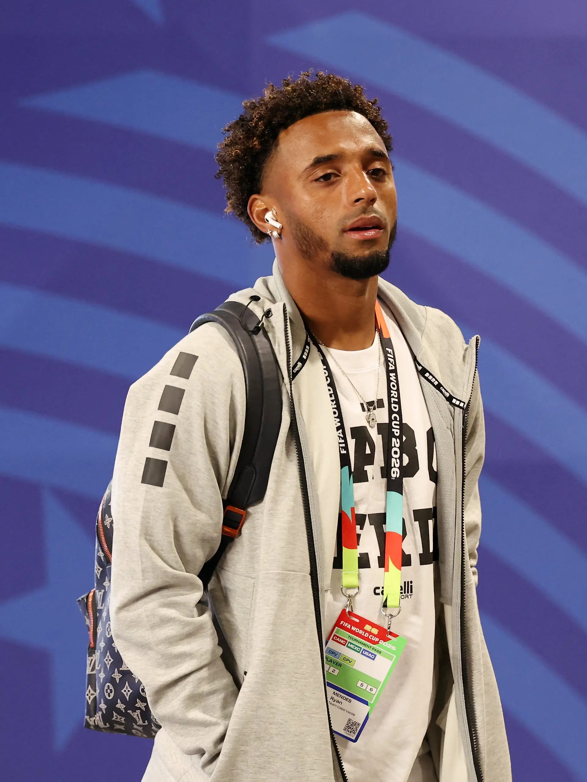 Soccer Football - FIFA World Cup 2026 - Group H - Cape Verde v Saudi Arabia - Houston Stadium, Houston, Texas, U.S. - June 26, 2026 Cape Verde's Ryan Mendes arrives at the stadium before the match IMAGN IMAGES via Reuters/Troy Taormina