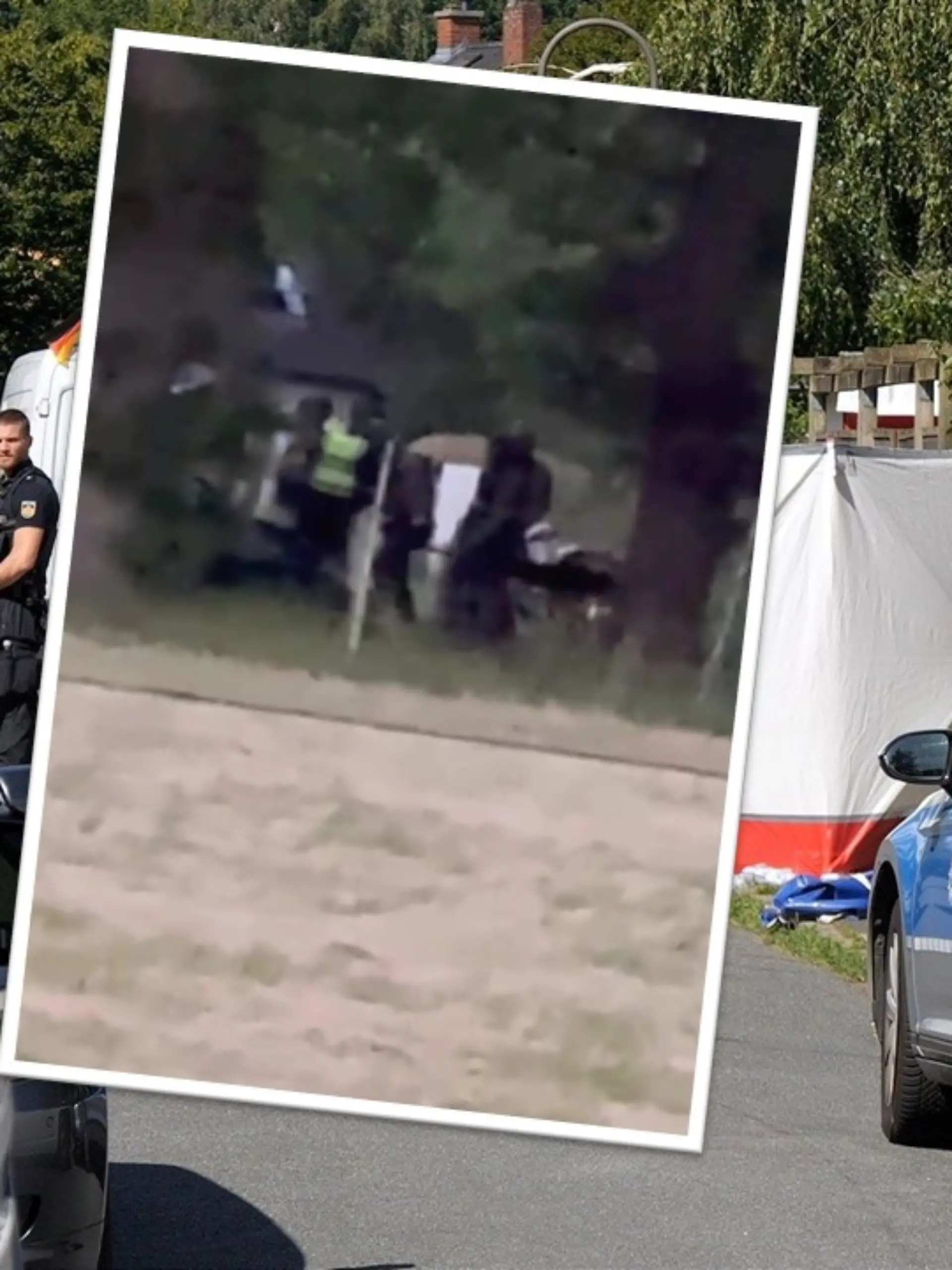 Bild zu: "Sie haben ihn! Hier bringt die Polizei den Bremen-Killer weg"