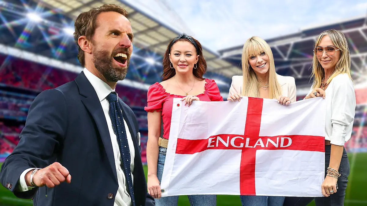 Gareth Southgate und Atomic Kitten.