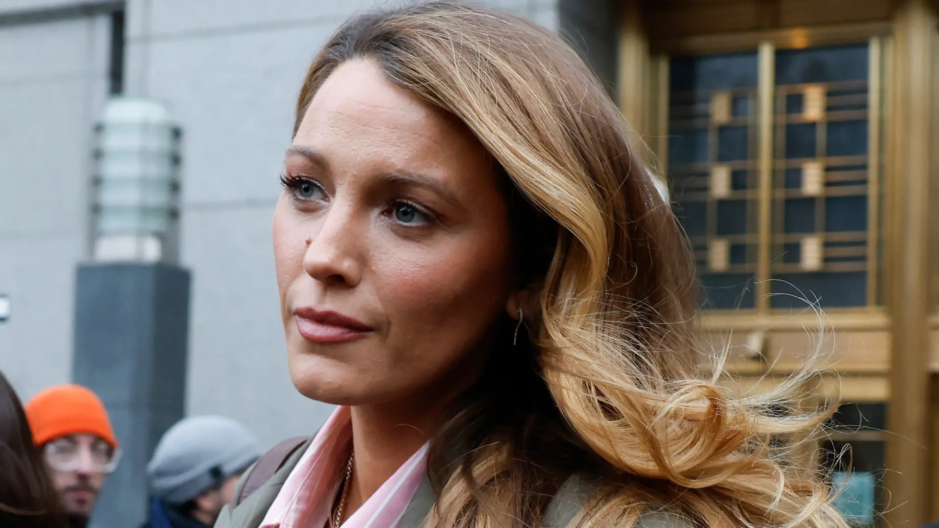 Blake Lively departs U.S. District Court in Manhattan after a settlement conference to get to a resolution ahead of the May 18 trial against Justin Baldoni on Wednesday, February 11, 2026 in New York City. Both Baldoni and Lively have filed lawsuits against one another following the production of the 2024 movie It Ends With Us. Photo by John Angelillo/UPI Photo via Newscom picture alliance