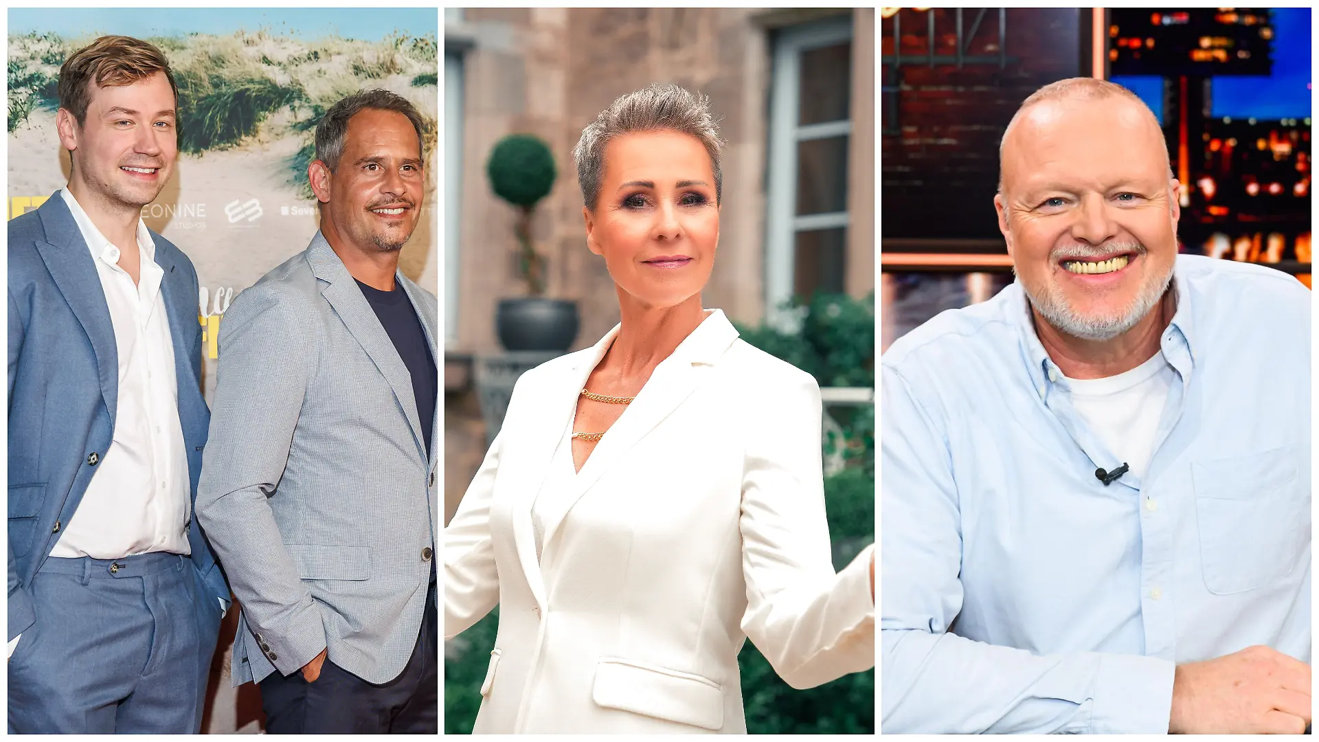 David Kross und Moritz Bleibtreu, Sonja Zietlow sowie Stefan Raab
