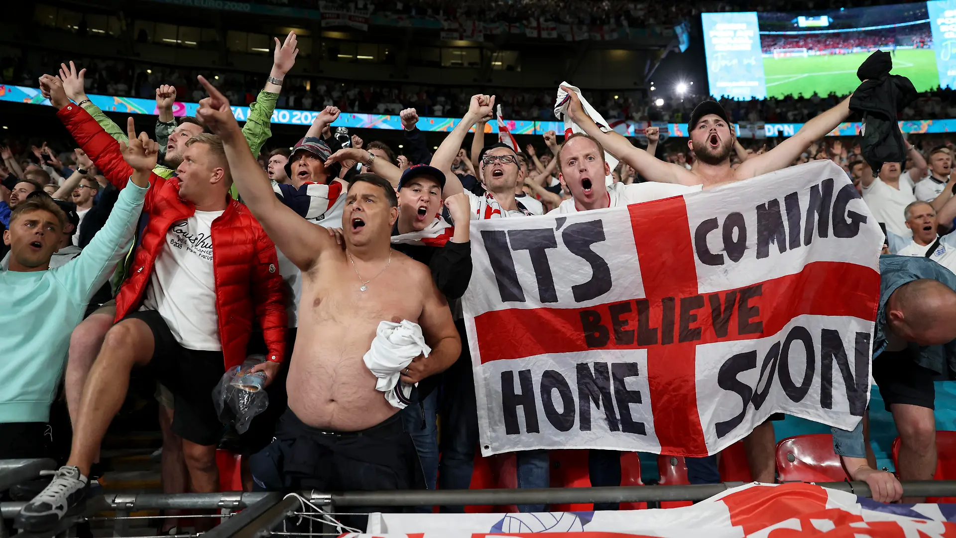 England-Fans im Wembley-Stadion