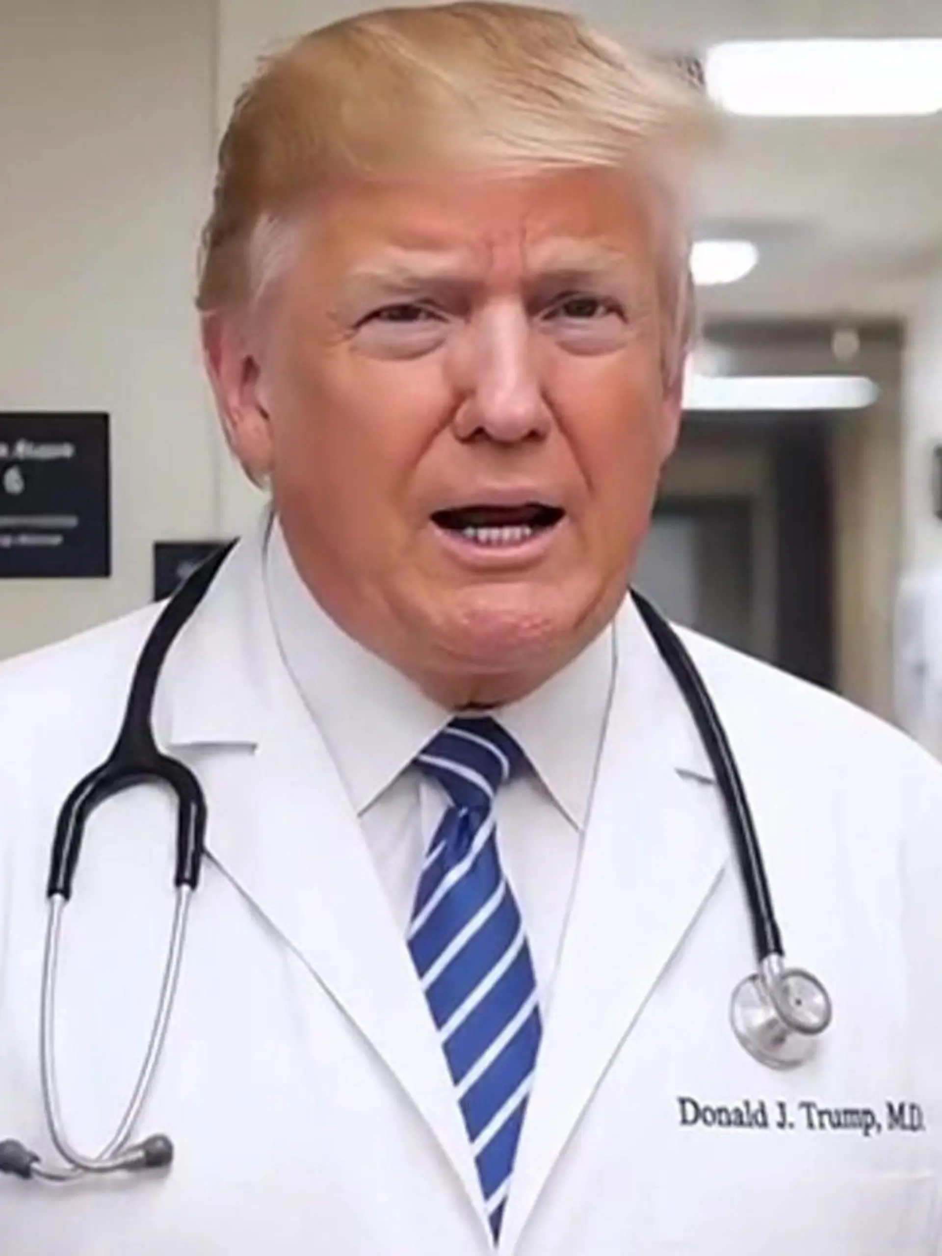 Bild zu: "Trump inszeniert sich als Arzt! US-Präsident erklärt seine Promi-Kritiker für „krank“"