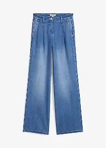 Weite Jeans mit mittlerem Bund