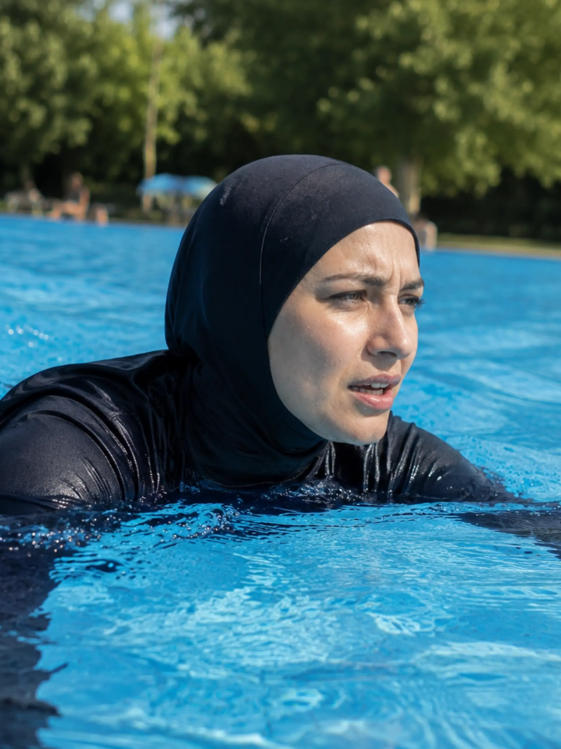 In Österreich musste eine Frau aus dem Wasser, weil sie einen Burkini trug