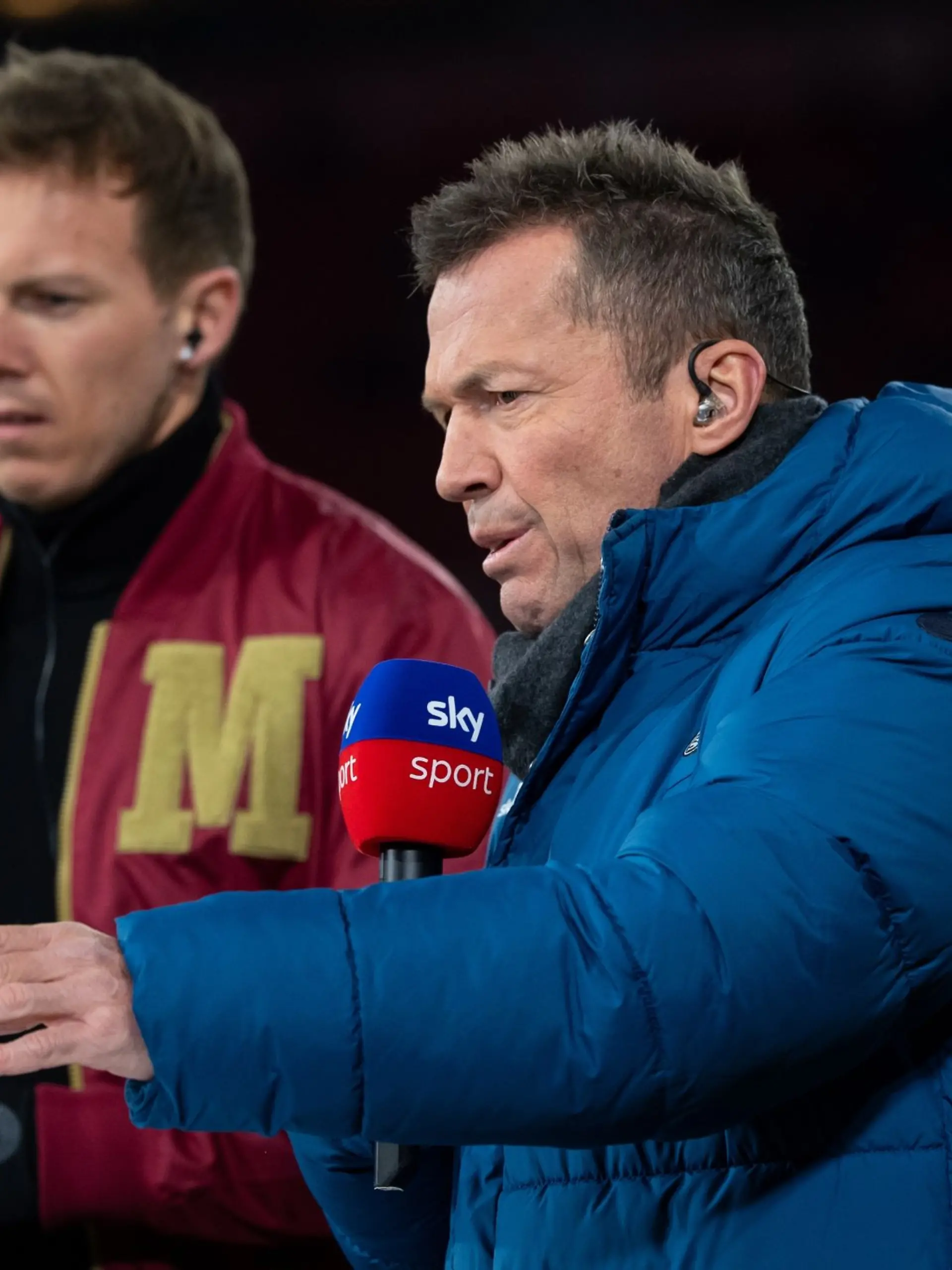 Sky-Experte Lothar Matthäus (r.) und Julian Nagelsmann.