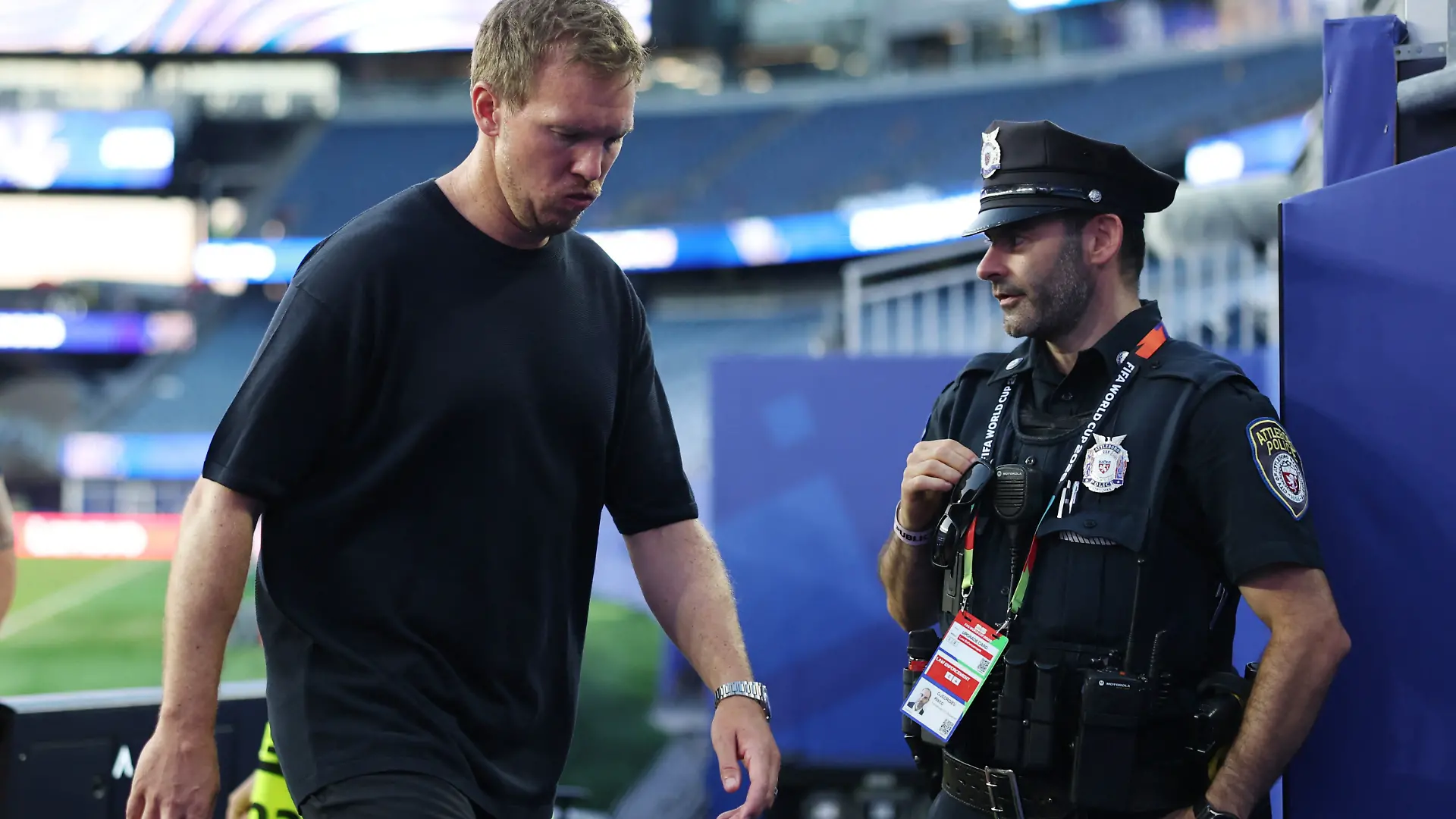 Soccer Football - FIFA World Cup 2026 - Round of 32 - Germany v Paraguay - Boston Stadium, Foxborough, Massachusetts, U.S. - June 29, 2026 Germany coach Julian Nagelsmann looks dejected after the match as Germany are eliminated from the World Cup IMAGN IMAGES via Reuters/Amanda Perobelli