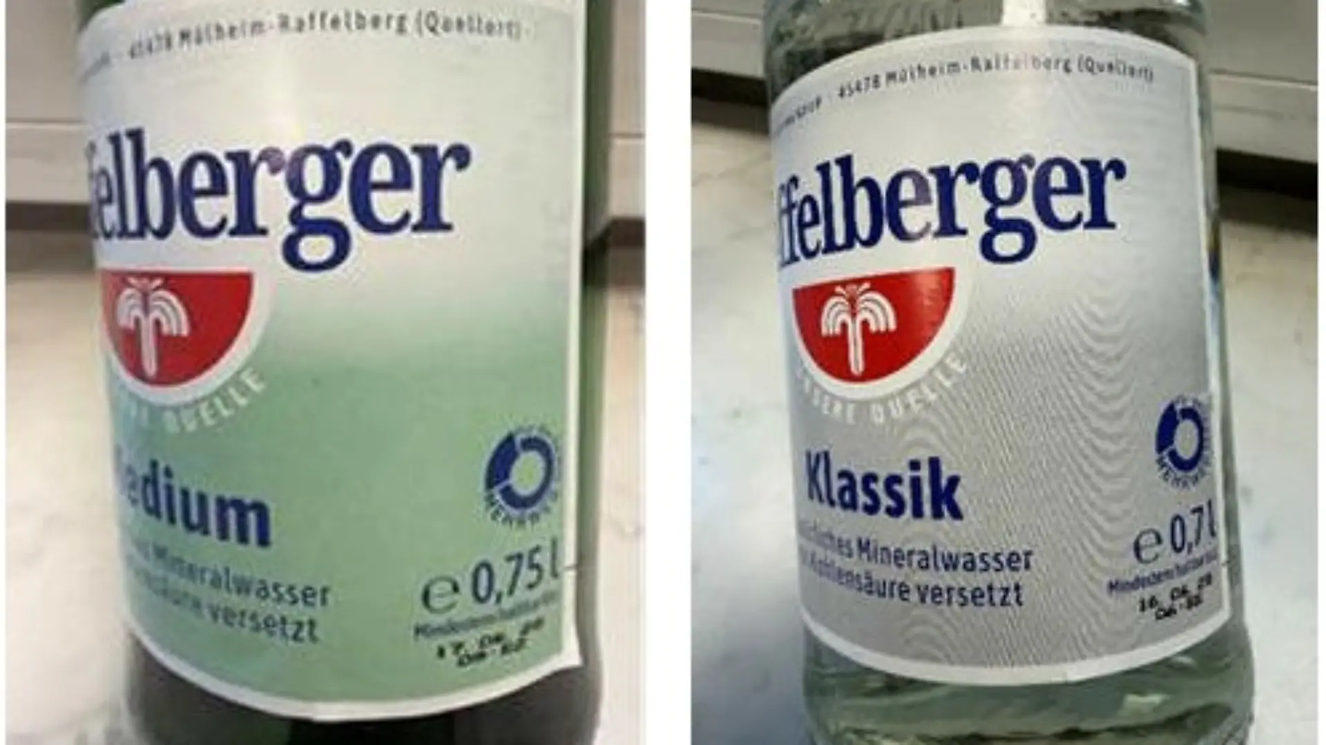 Dieses Wasser von Raffelberger wird aktuell zurückgerufen