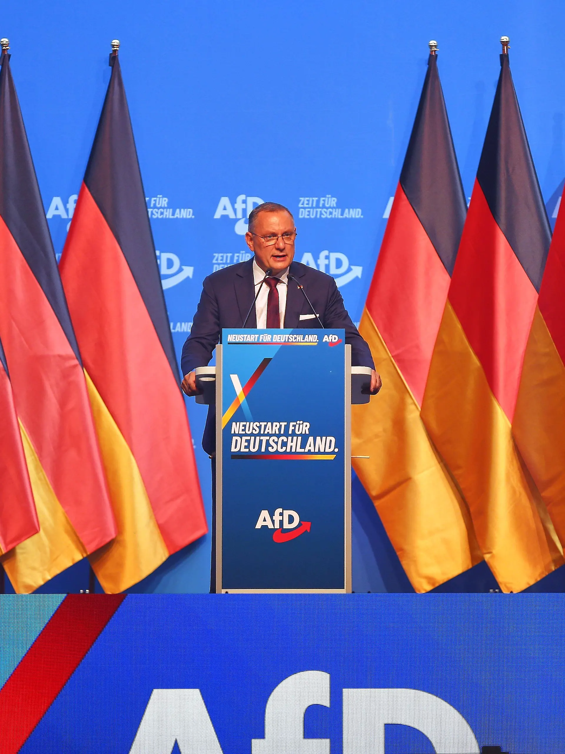 Erfurt, Thüringen, Deutschland, 04.07.2026: Messe: AfD-Bundesparteitag: Tino Chrupalla *** Erfurt, Thuringia, Germany, July 4, 2026: AfD National Party Convention, Tino Chrupalla Copyright: xdtsxNachrichtenagenturx dts_126286