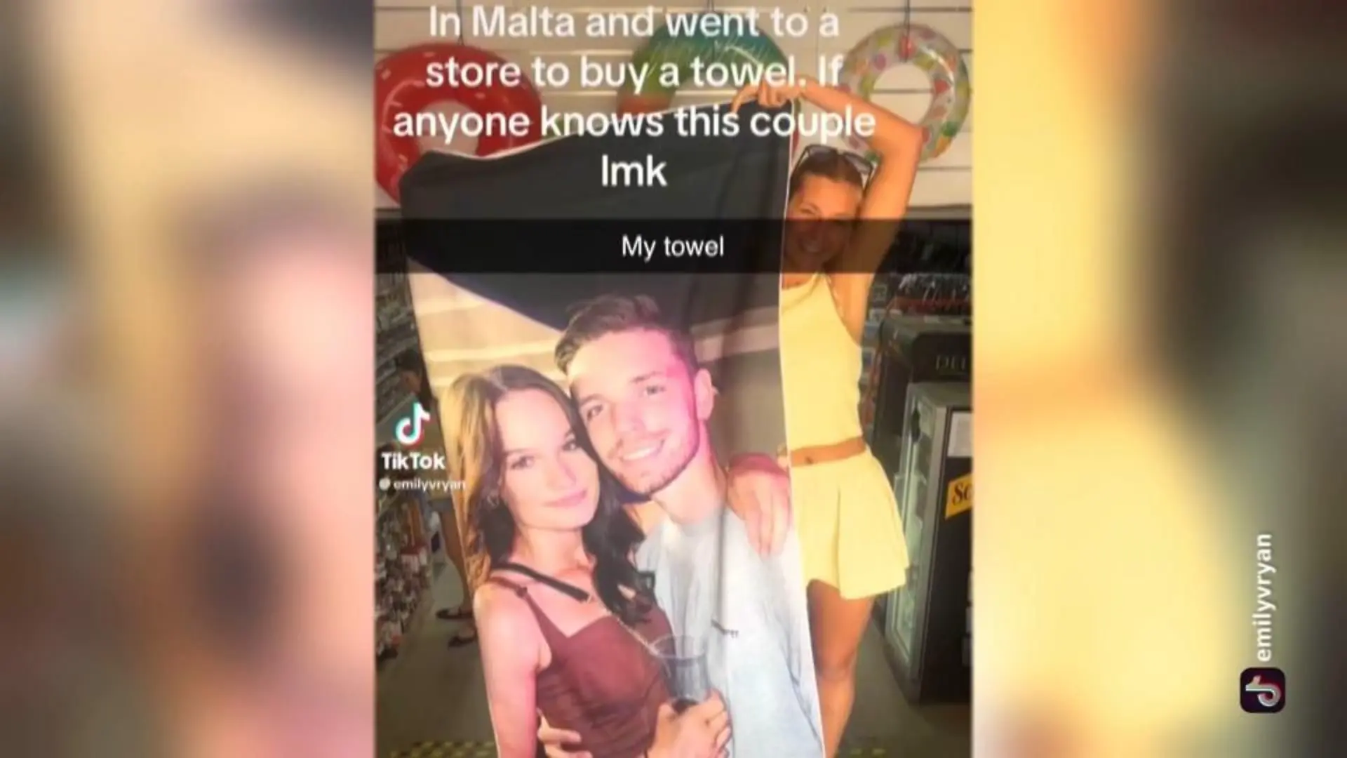 Privates Foto eines Paares taucht plötzlich auf Handtuch in Malta auf Ärger um Onlinehändler Temu