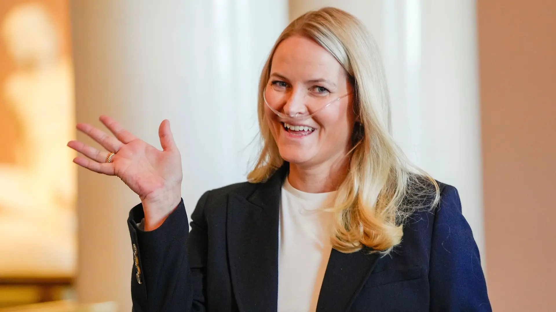 Hier ist Mette-Marit noch vor ihrer Lungen-OP zu sehen. (Archivbild)