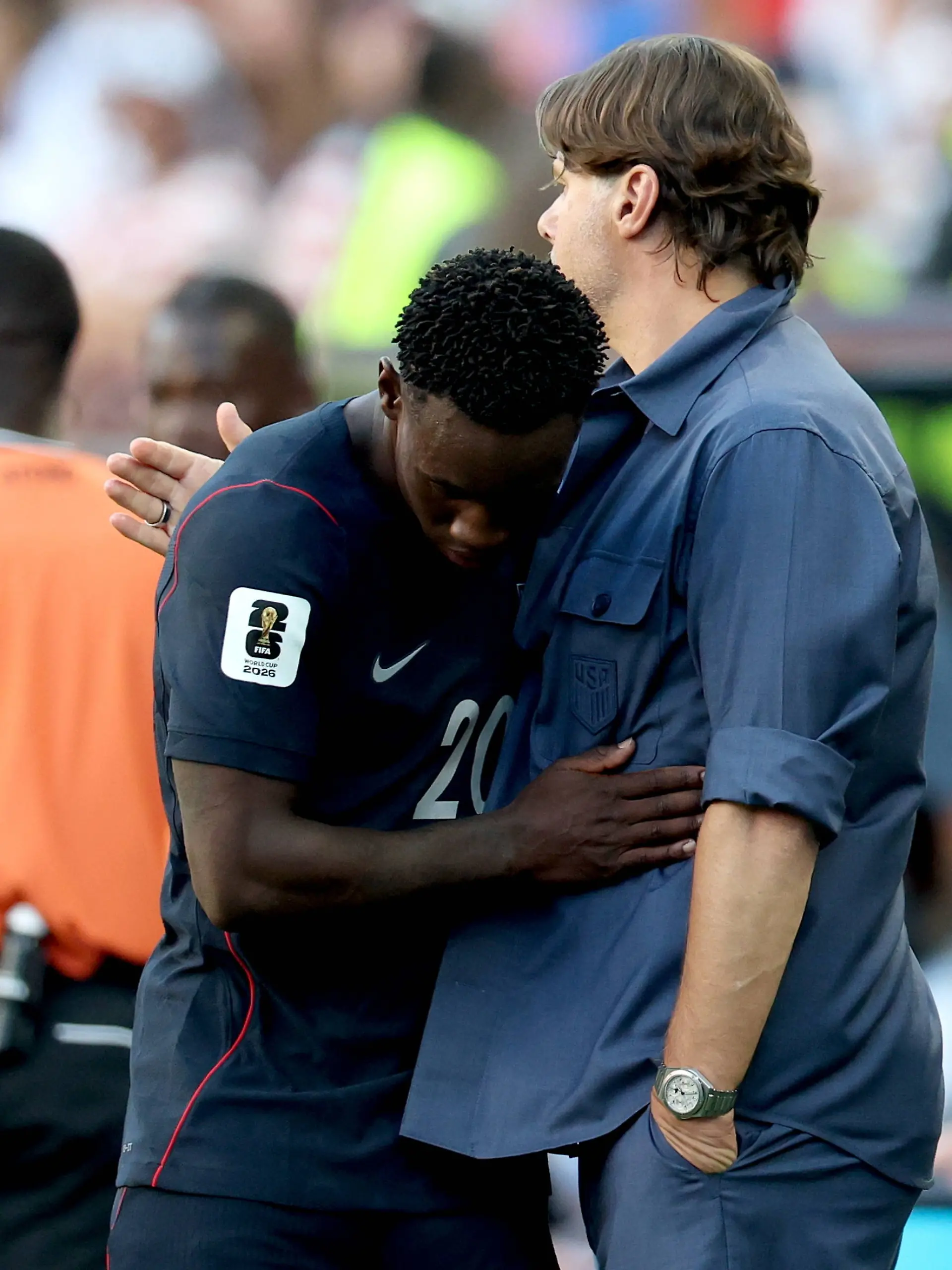 Folarin Balogun durfte nach dem Trump-Anruf zwar spielen, konnte gegen Belgien aber nichts ausrichten