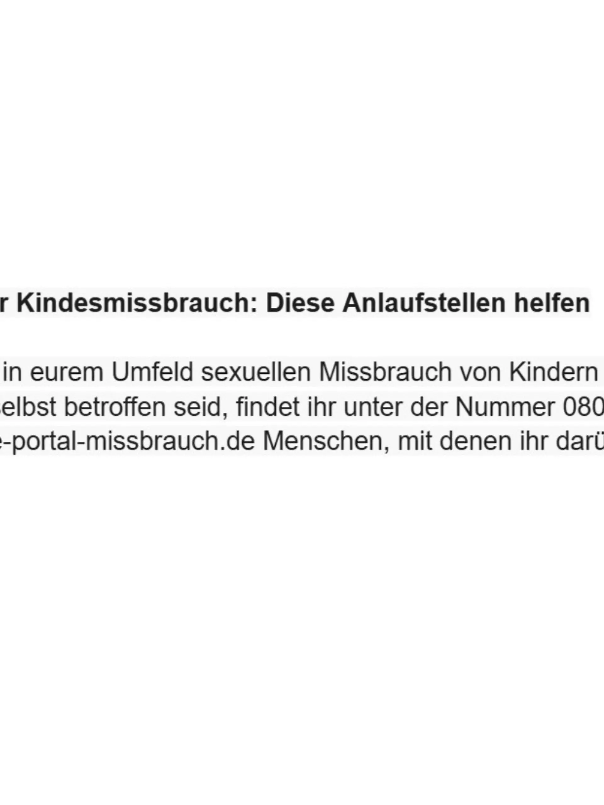 Sexueller Kindesmissbrauch