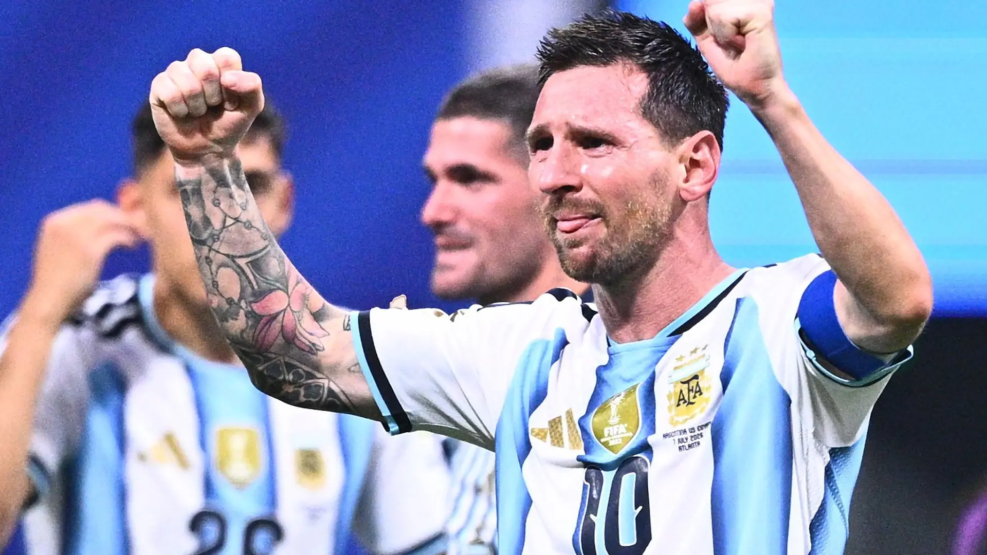 Ein Sieg voller Emotionen - so sieht man Messi selten.