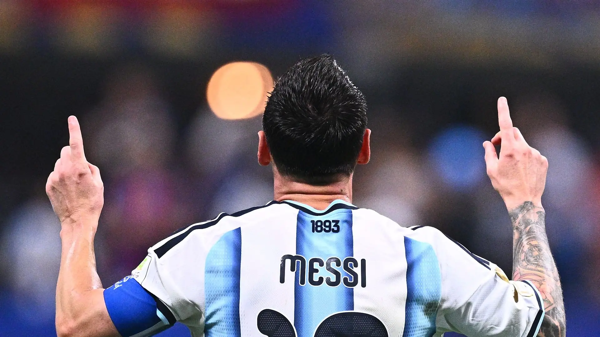 Lionel Messi nach seinem Tor zum 2:2.