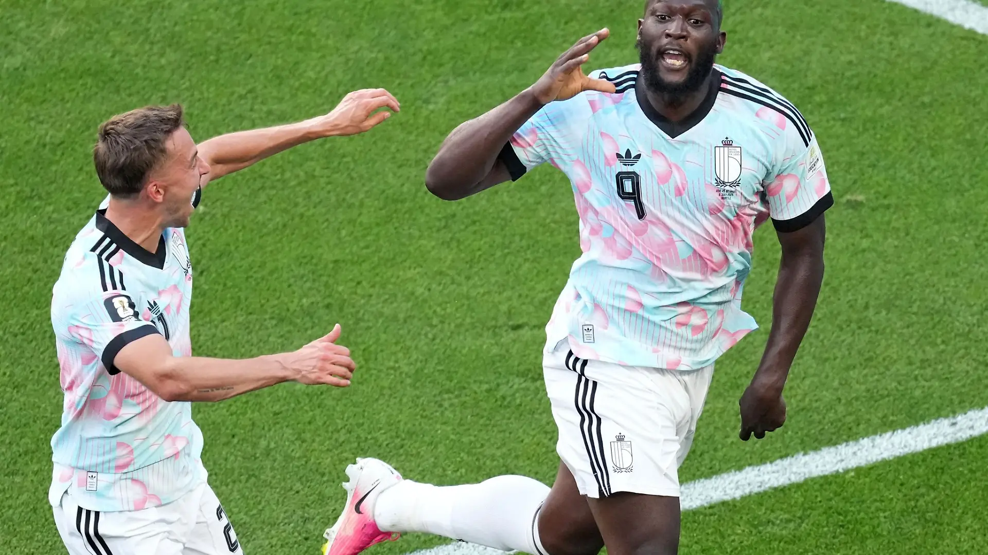 Lukaku bejubelt das 4:1 gegen die USA.