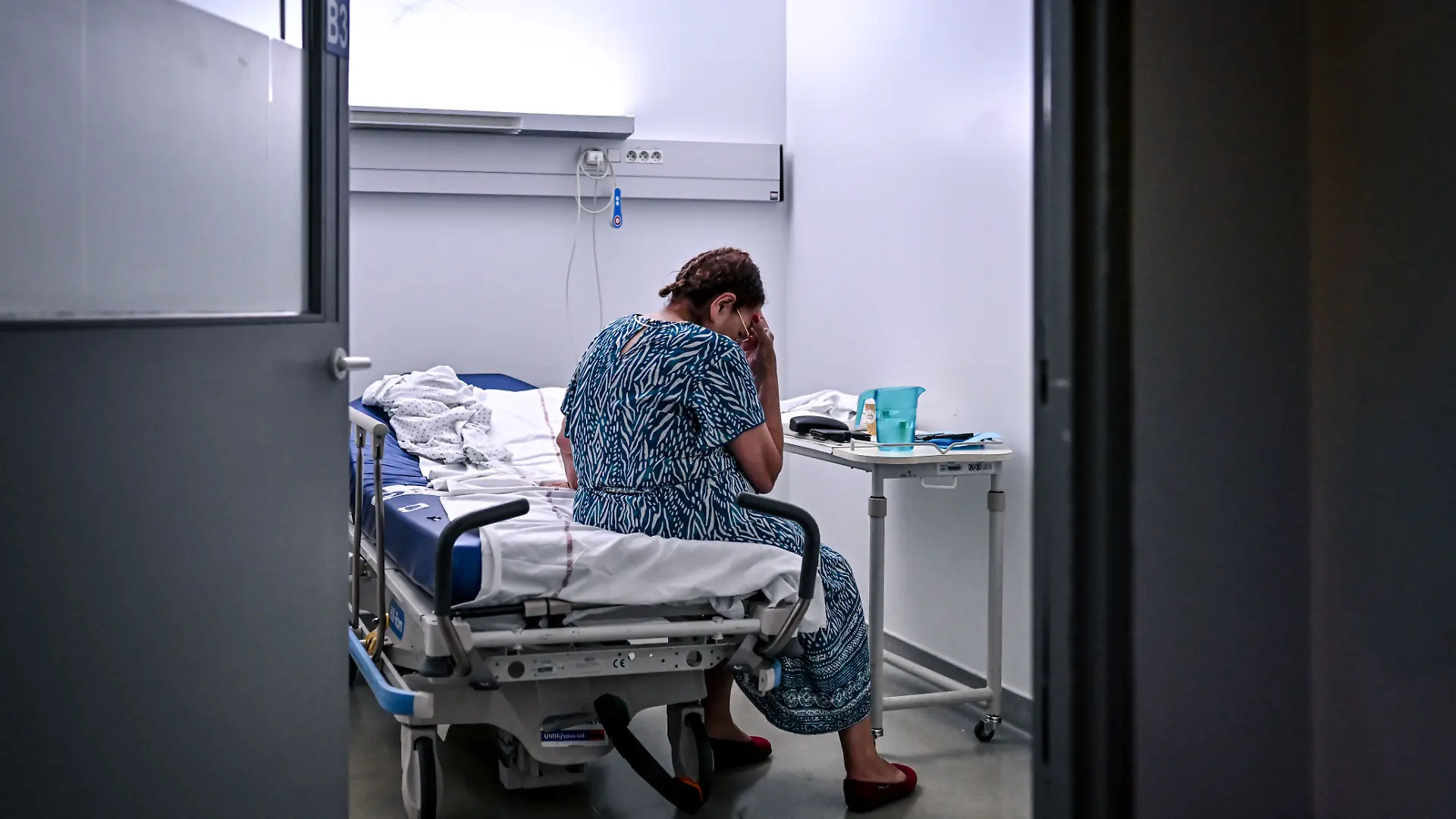 The Emergency department at Pellegrin Hospital, part of Bordeaux University Hospital, during the heatwave affecting France. The Gironde department is on red alert for the heatwave. In Bordeaux on 23 June 2026.//AMEZUGO_URGENCES-7/Credit:UGO AMEZ/SIPA/2606231212