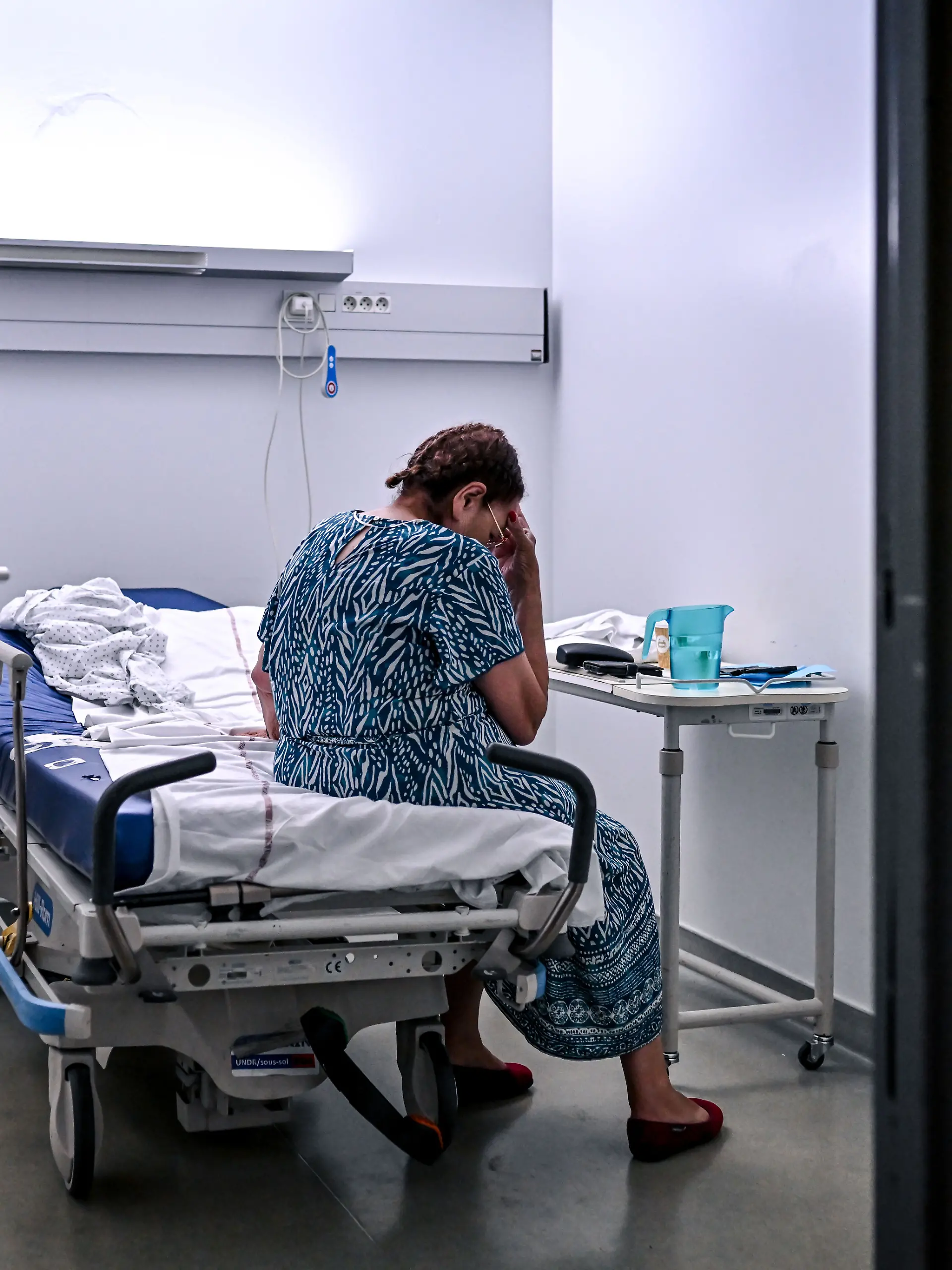 The Emergency department at Pellegrin Hospital, part of Bordeaux University Hospital, during the heatwave affecting France. The Gironde department is on red alert for the heatwave. In Bordeaux on 23 June 2026.//AMEZUGO_URGENCES-7/Credit:UGO AMEZ/SIPA/2606231212