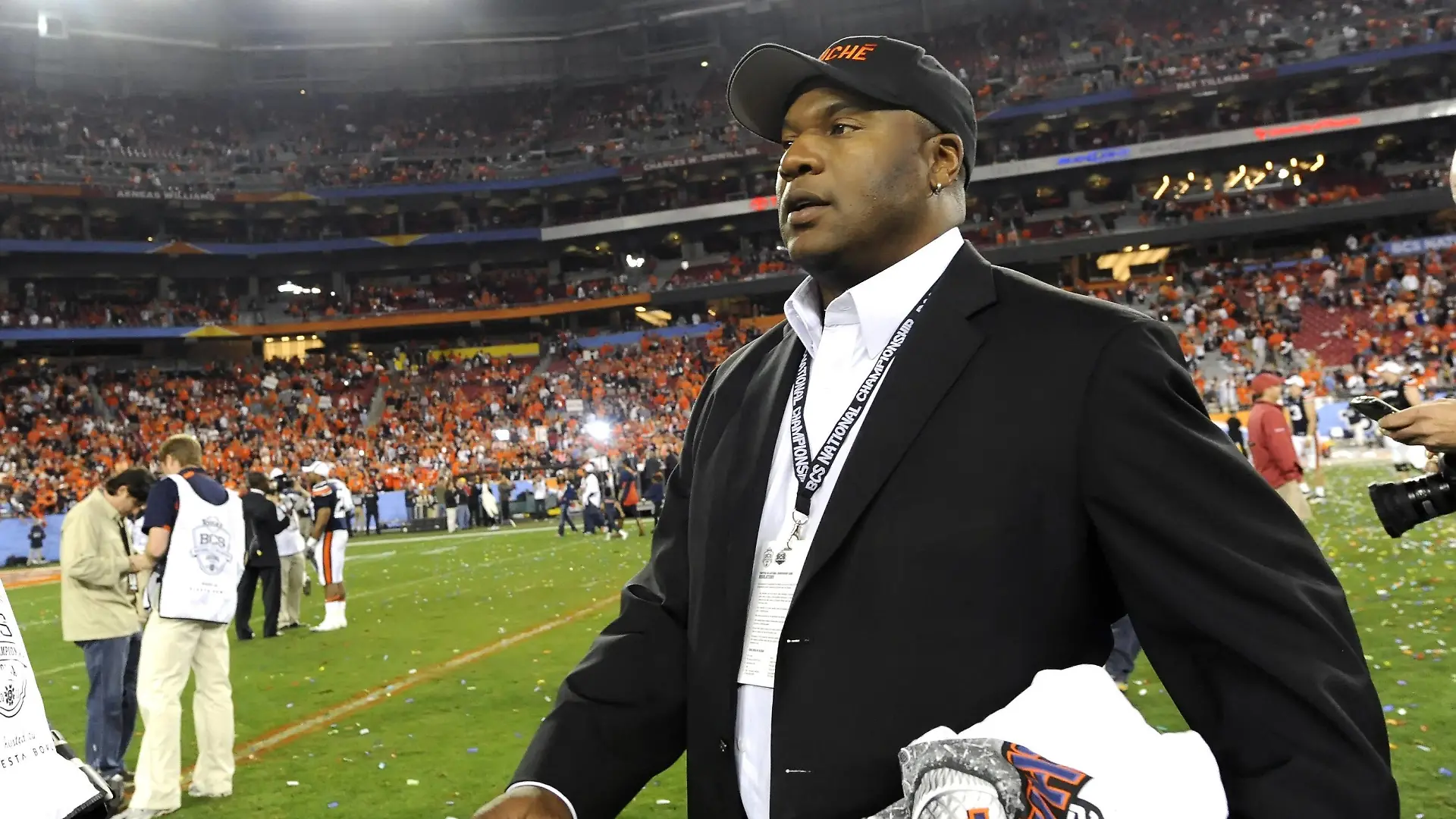 Jan. 10, 2011 - Glendale, Arizona, U.S - Vincent Edward Bo Jackson after the Auburn Tigers win the BCS National Championship game, between the 2 ranked Oregon Ducks and 1 ranked Auburn Tigers, at University of Phoenix Stadium in Glendale, Arizona. The Auburn Tigers defeat the Oregon Ducks 22-19. - ZUMAq60