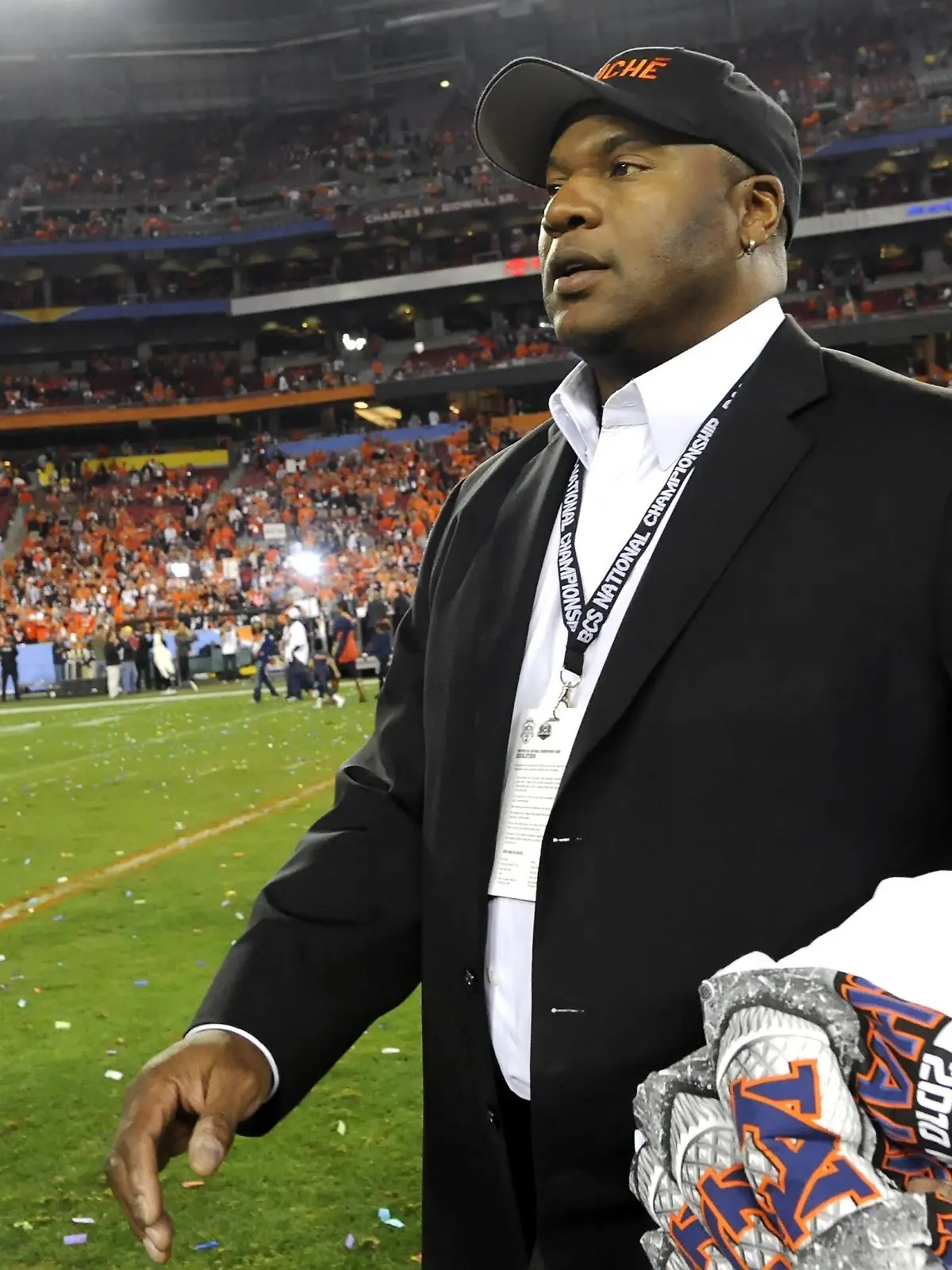 Jan. 10, 2011 - Glendale, Arizona, U.S - Vincent Edward Bo Jackson after the Auburn Tigers win the BCS National Championship game, between the 2 ranked Oregon Ducks and 1 ranked Auburn Tigers, at University of Phoenix Stadium in Glendale, Arizona. The Auburn Tigers defeat the Oregon Ducks 22-19.  - ZUMAq60