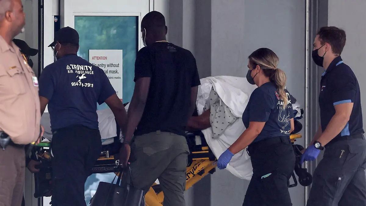 07.07.2021, USA, Miami: Martine Moise, die First Lady von Haiti, kommt am Mittwoch, 7. Juli 2021, im Ryder Trauma Center des Jackson Health Systems in Miami zur Behandlung an, nachdem sie in ihrem Haus in Port-au-Prince, Haiti, mehrfach angeschossen wurde. Ihr Ehemann, der haitianische Präsident Jovenel Moise, wurde in ihrem Haus ermordet. Foto: Carl Juste/Miami Herald via AP/dpa - ACHTUNG: Nur zur redaktionellen Verwendung und nur mit vollständiger Nennung des vorstehenden Credits +++ dpa-Bildfunk +++