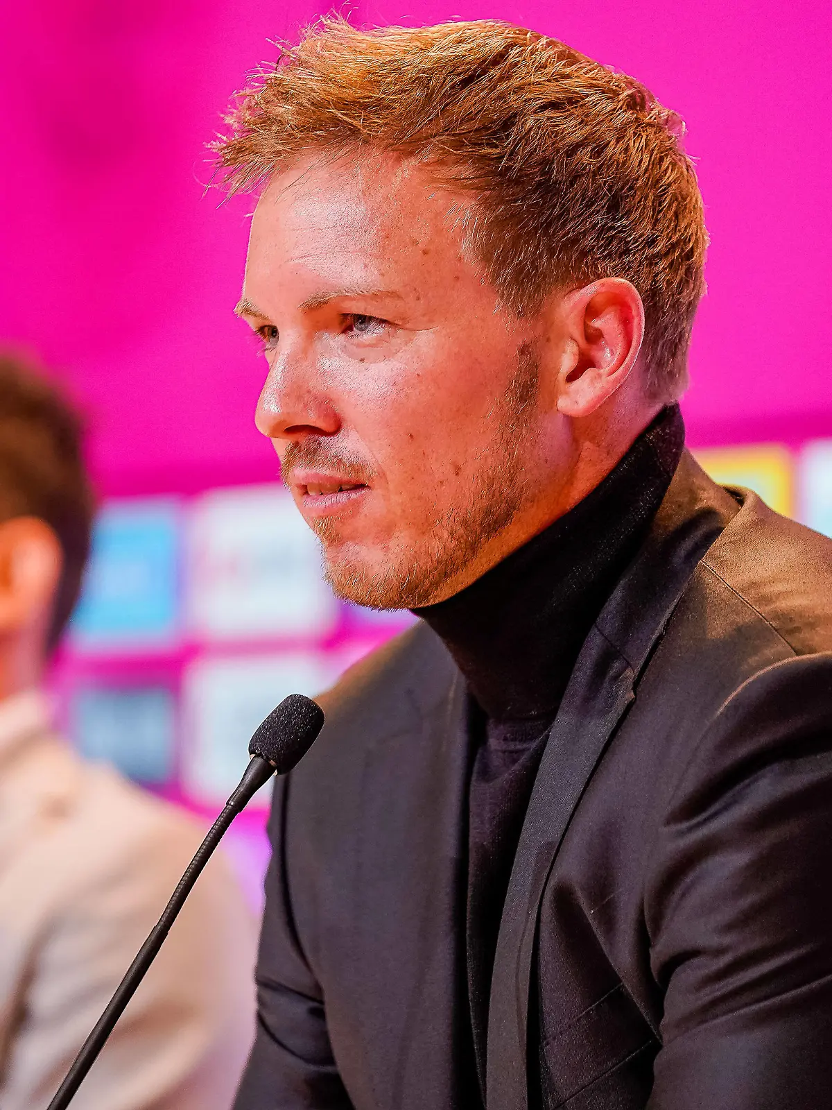 GER, FC Bayern Muenchen, antritts Pressekonferenz mit Julian Nagelsmann, Hasan Salihamidzic und Oliver Kahn, 07.07.2021 Julian Nagelsmann FC Bayern Muenchen, Chef-Trainer, GER, FC Bayern Muenchen, antritts Pressekonferenz mit Julian Nagelsmann, Hasan Salihamidzic und Oliver Kahn, 07.07.2021, Foto: FC Bayern Pool via EIBNER/Sascha Walther Muenchen Allianz Arena Bayern Deutschland *** GER, FC Bayern Muenchen, inaugural press conference with Julian Nagelsmann, Hasan Salihamidzic and Oliver Kahn, 07 07 2021 Julian Nagelsmann FC Bayern Muenchen, head coach , GER, FC Bayern Muenchen, inaugural press conference with Julian Nagelsmann, Hasan Salihamidzic and Oliver Kahn, 07 07 2021, Photo FC Bayern Pool via EIBNER Sascha Walther Muenchen Allianz Arena Bayern Germany Poolfoto FC Bayern Pool via EIBNER/Sascha ,EDITORIAL USE ONLY