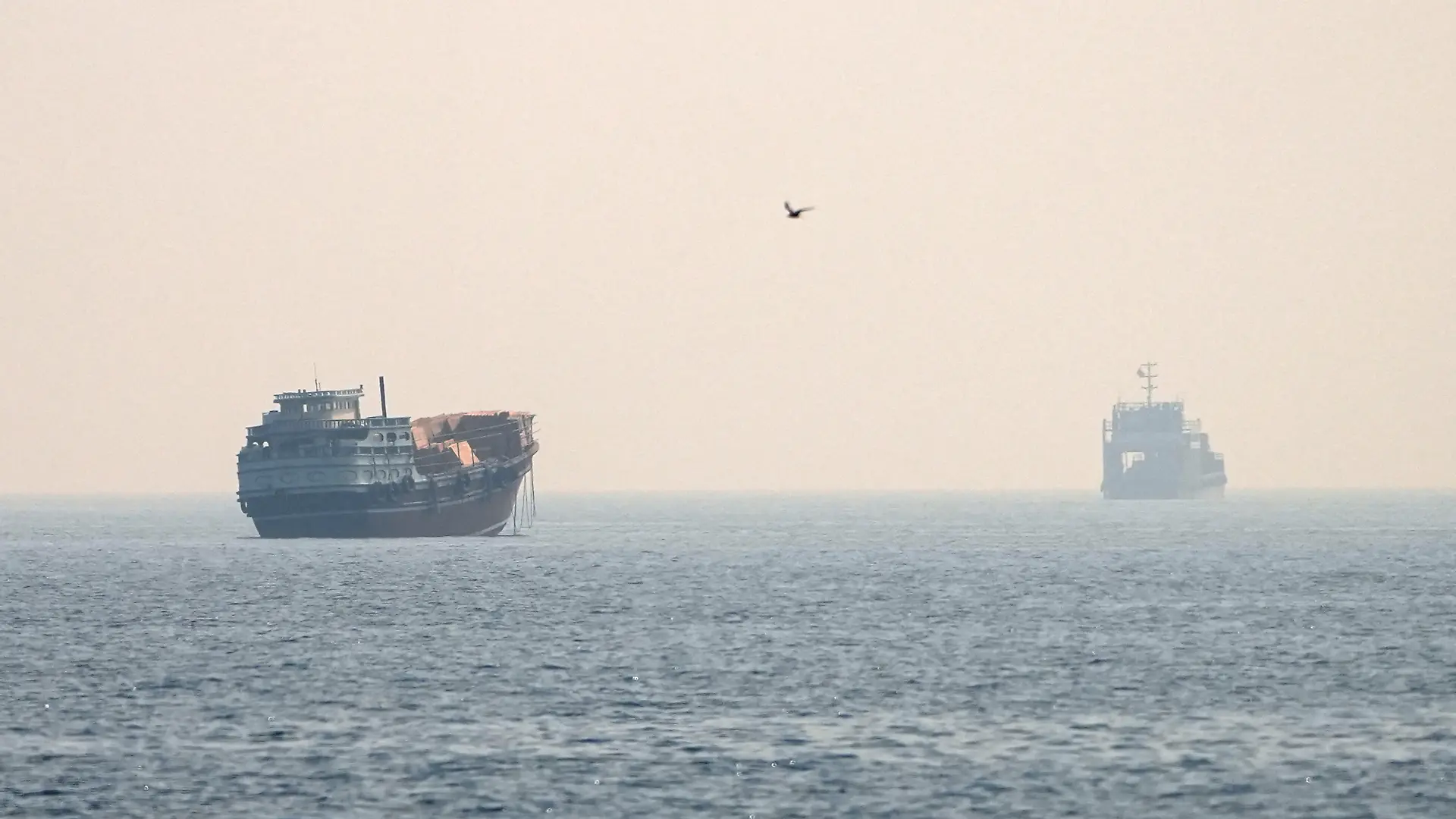 Vessels at the Strait of Hormuz, as seen from Musandam, Oman, July 8, 2026. REUTERS/Stringer