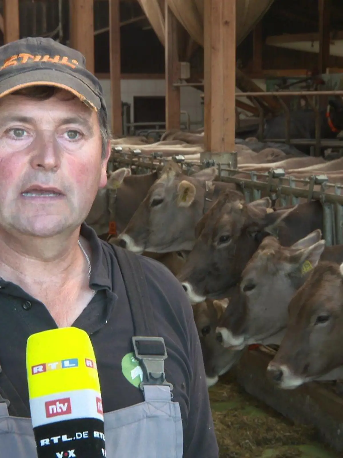 Landwirt Martin Klein im RTL-Interview.